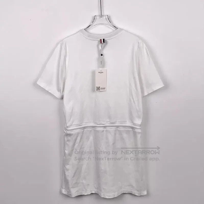Thom Browne Thom Browne White Cotton Dress for Women . Size M / US 6-8 / IT 42-44 - 2 Thumbnail
