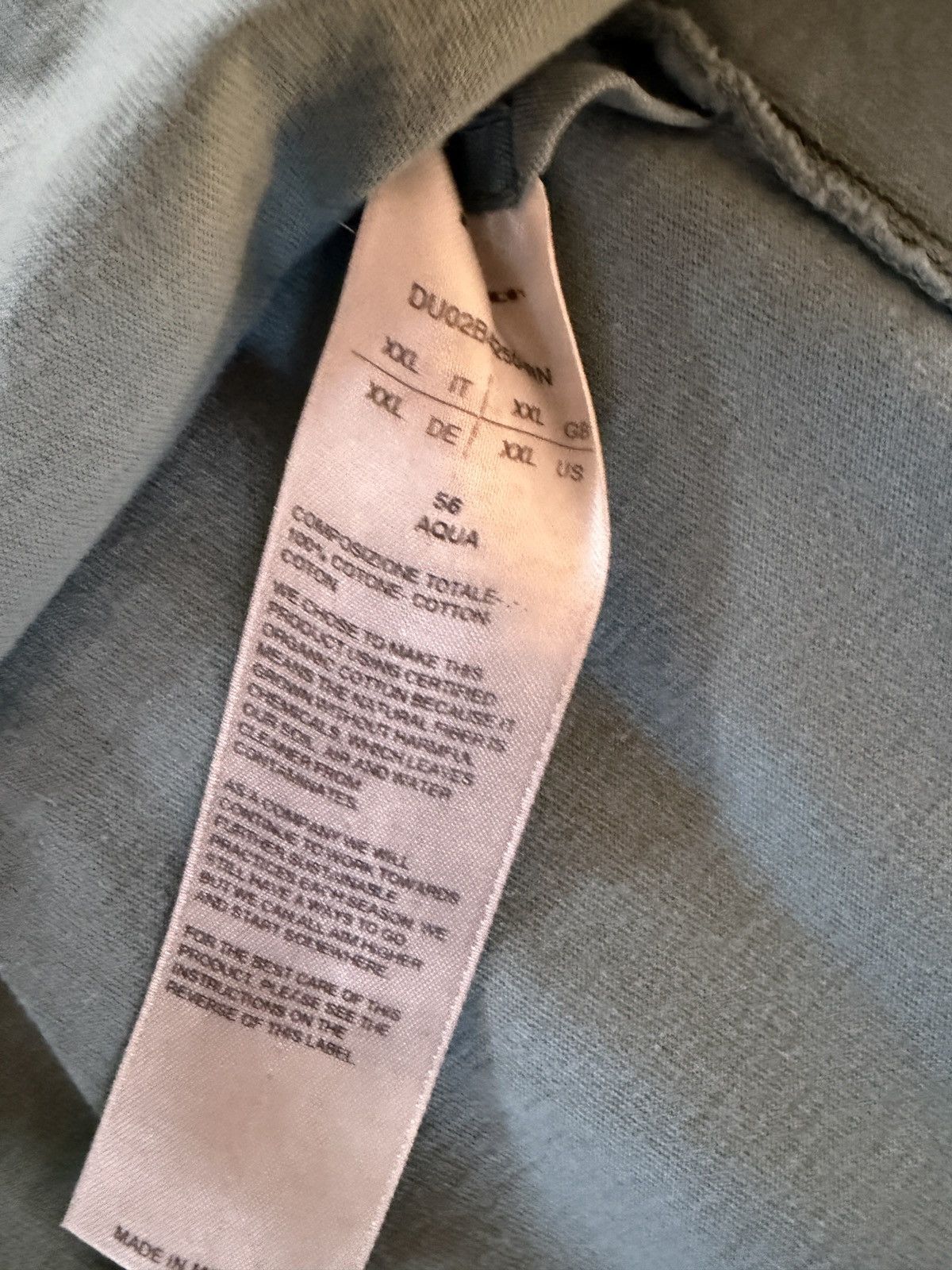 Rick Owens Drkshdw Level Tee - Aqua Size US XXL / EU 58 / 5 - 7 Thumbnail