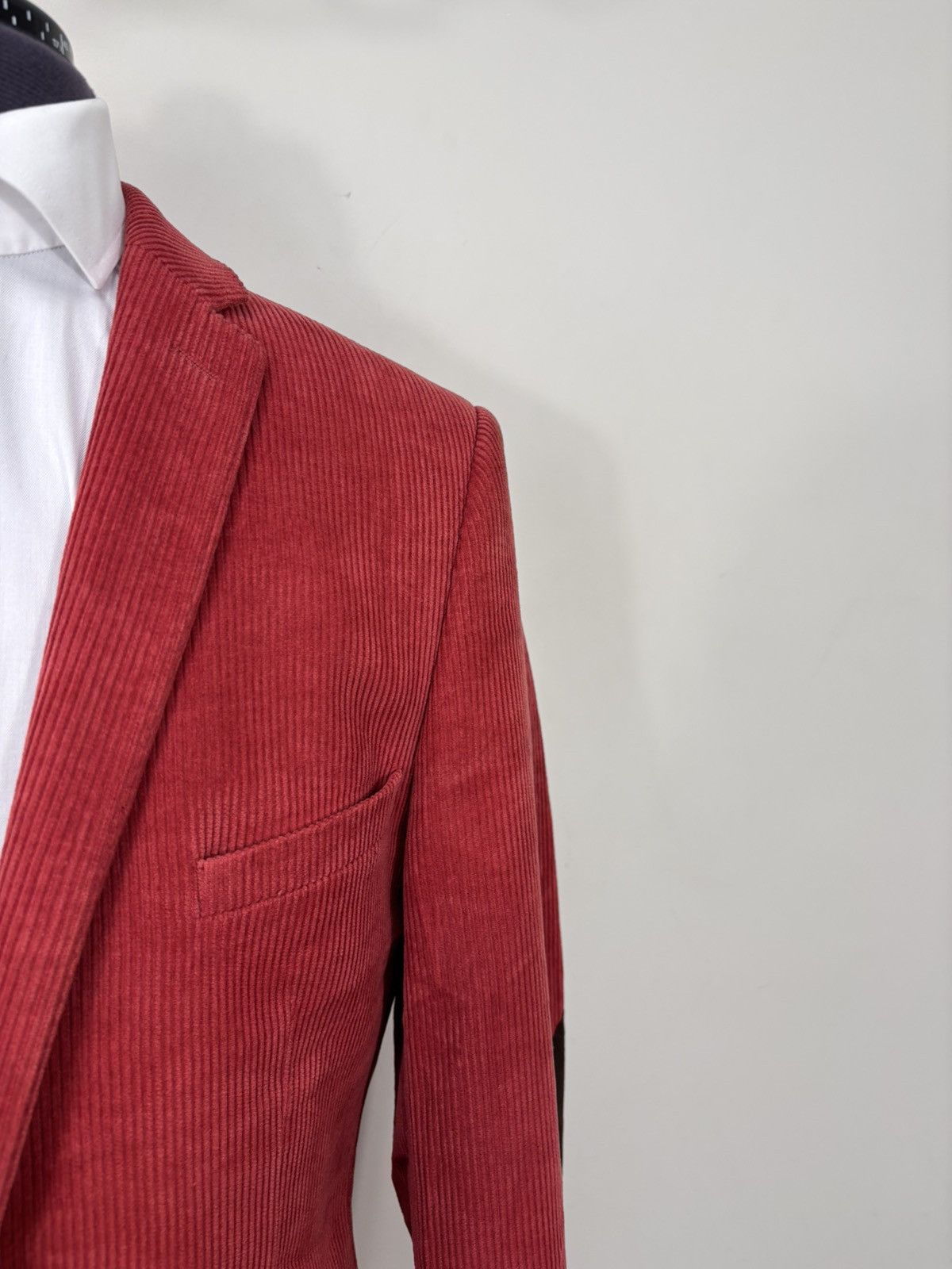 Other UK Holland Esquire Men’s Red Corduroy Blazer Jacket Sport Coat Size 38R - 6 Thumbnail