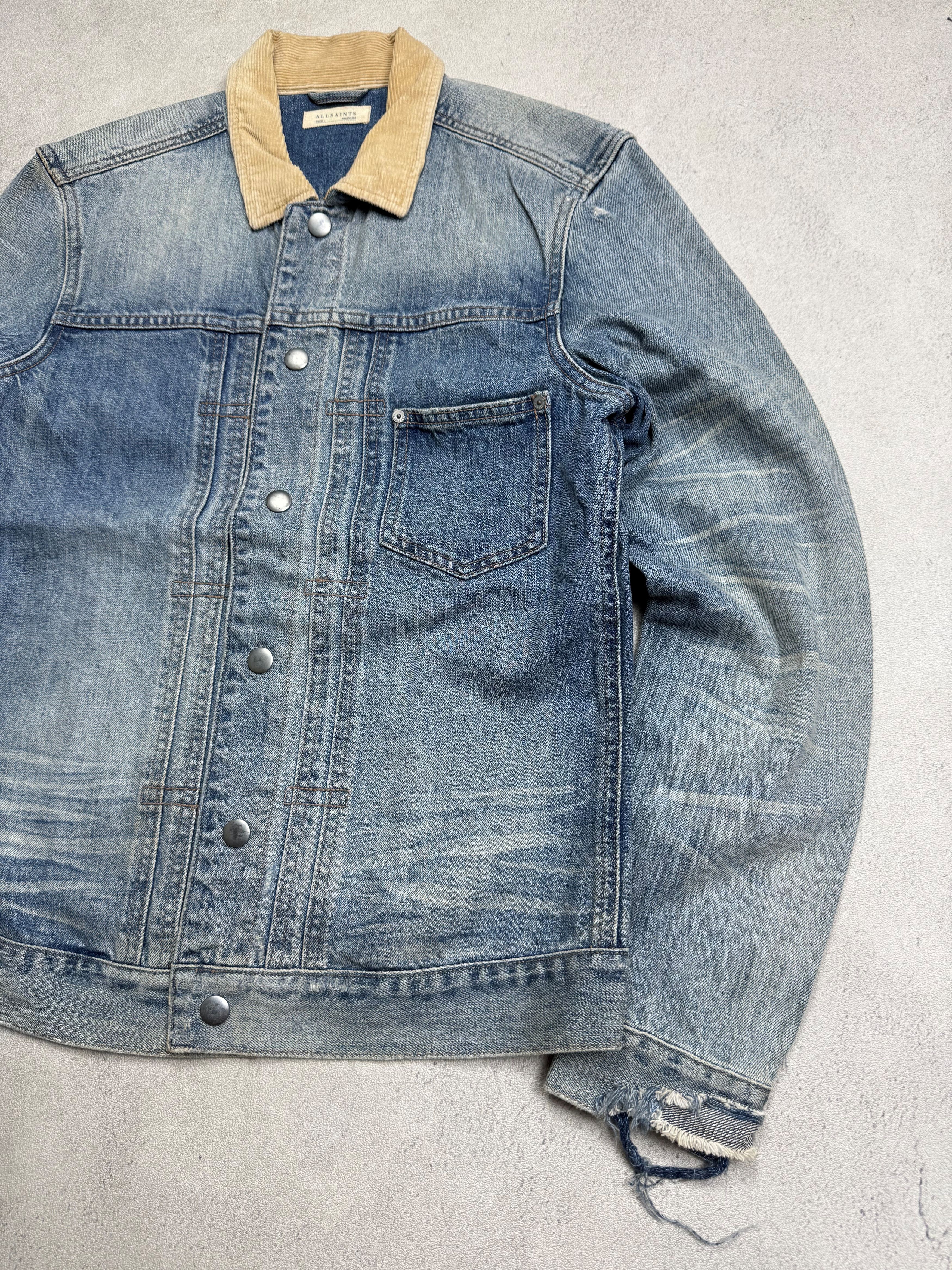 Allsaints Allsaints Daruma Distressed Denim Jacket Size US M / EU 48-50 / 2 - 3 Thumbnail