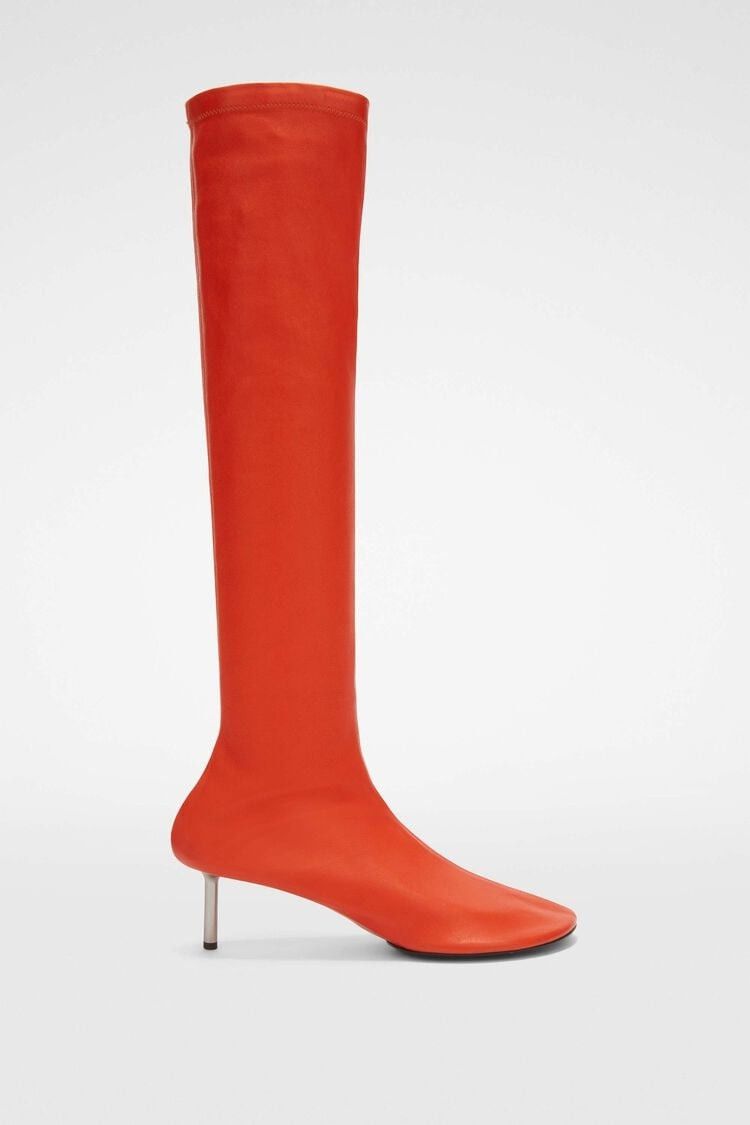 o1w1db10825 Knee Boots in Red