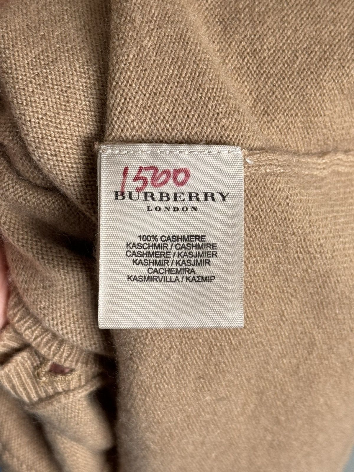 Burberry Burberry Cashmere Cardigan Size S / US 4 / IT 40 - 6 Thumbnail