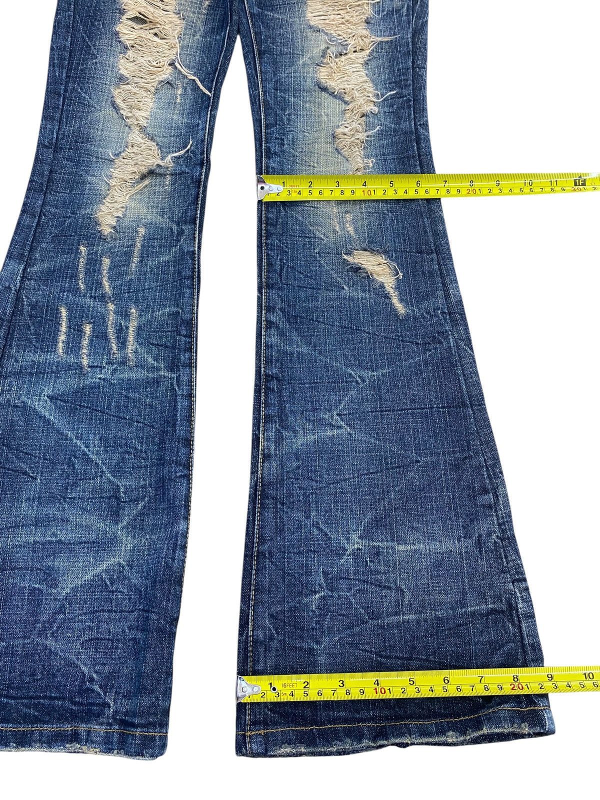 Japanese Brand Japanese Brand Distressed Ripped Style Flare Jeans Size US 29 - 8 Thumbnail