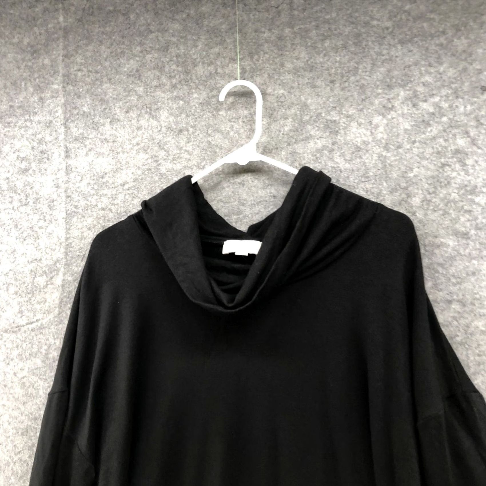 Loft Loft Turtleneck Tunic Top Womens L Black Pullover Knit Relaxed Fit Casual Long Sleeve | T-Shirt Style Cozycore Lounge Season Fall Winter Size L / US 10 / IT 46 - 3 Thumbnail