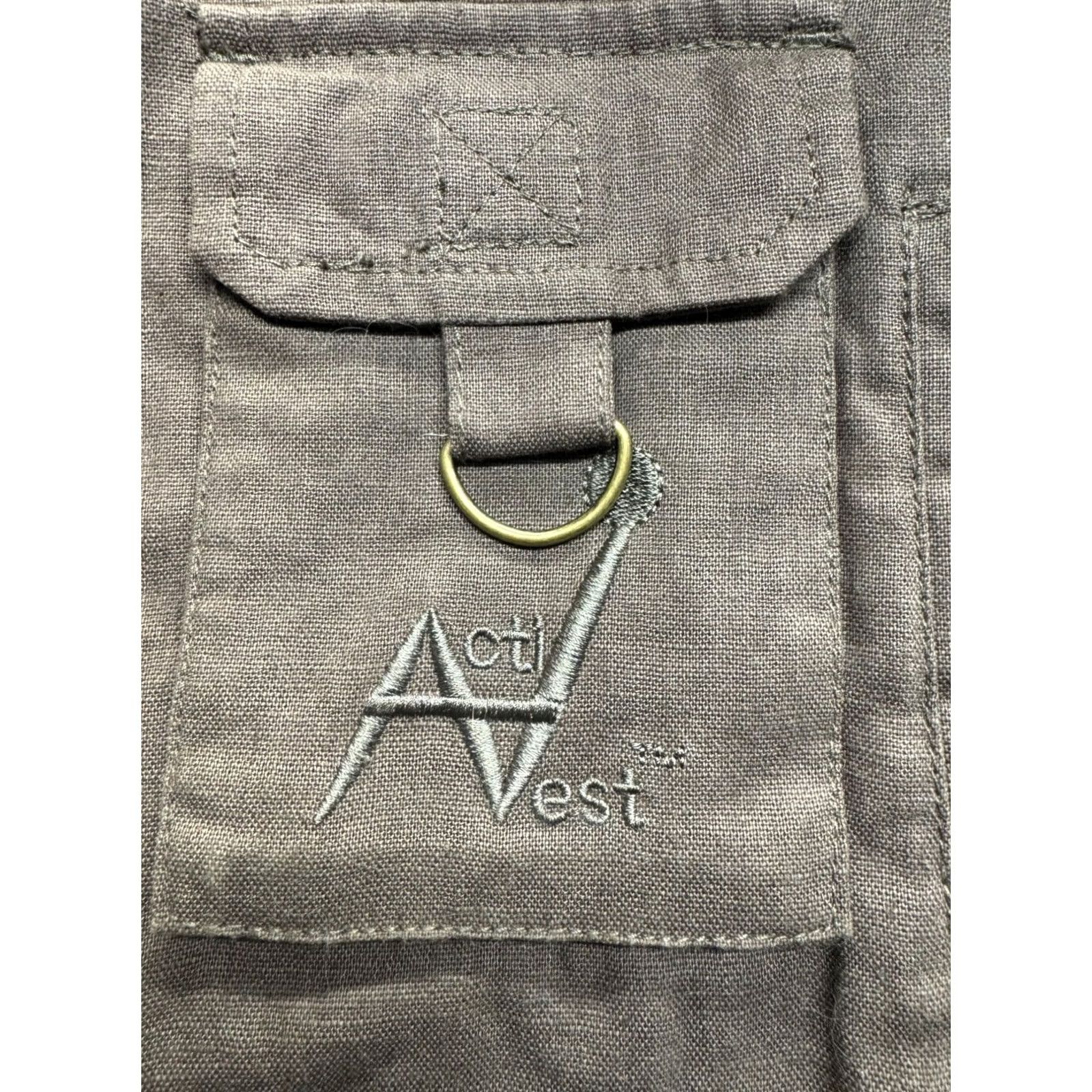 Vintage VINTAGE Nada Chair Acti Vest Mens Medium Brown Vest Hanf Cotton 55% Hemp 45% Cotton Outdoor Hunting Pockets Hood Straps Size US M / EU 48-50 / 2 - 3 Thumbnail