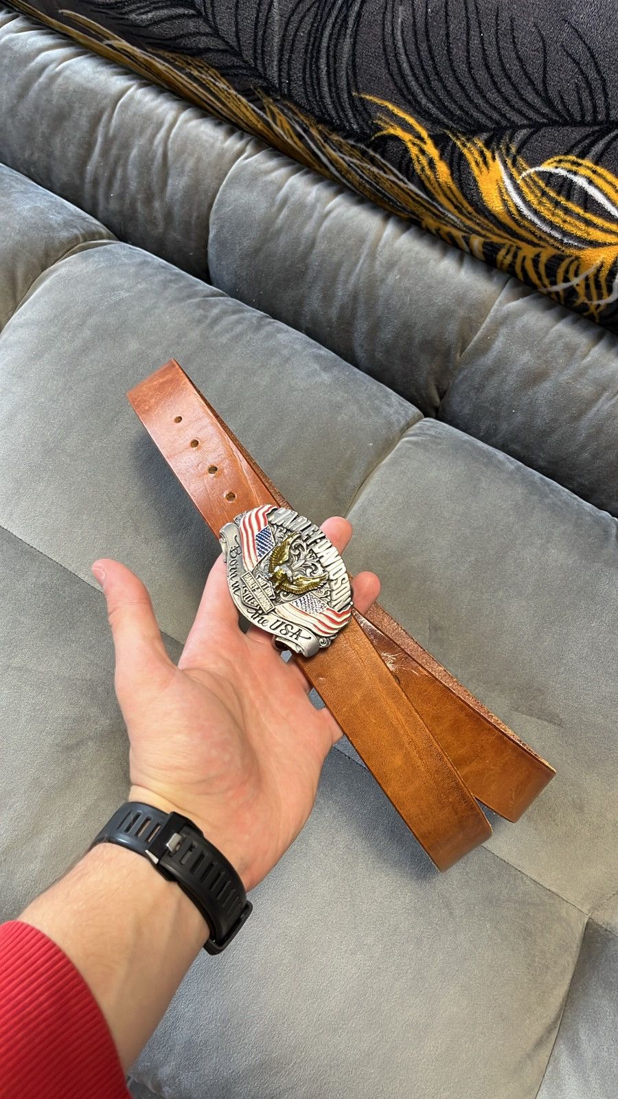 Harley Davidson × Vintage Vintage rare Harley-Davidson metal 3D belt Size ONE SIZE - 2 Thumbnail