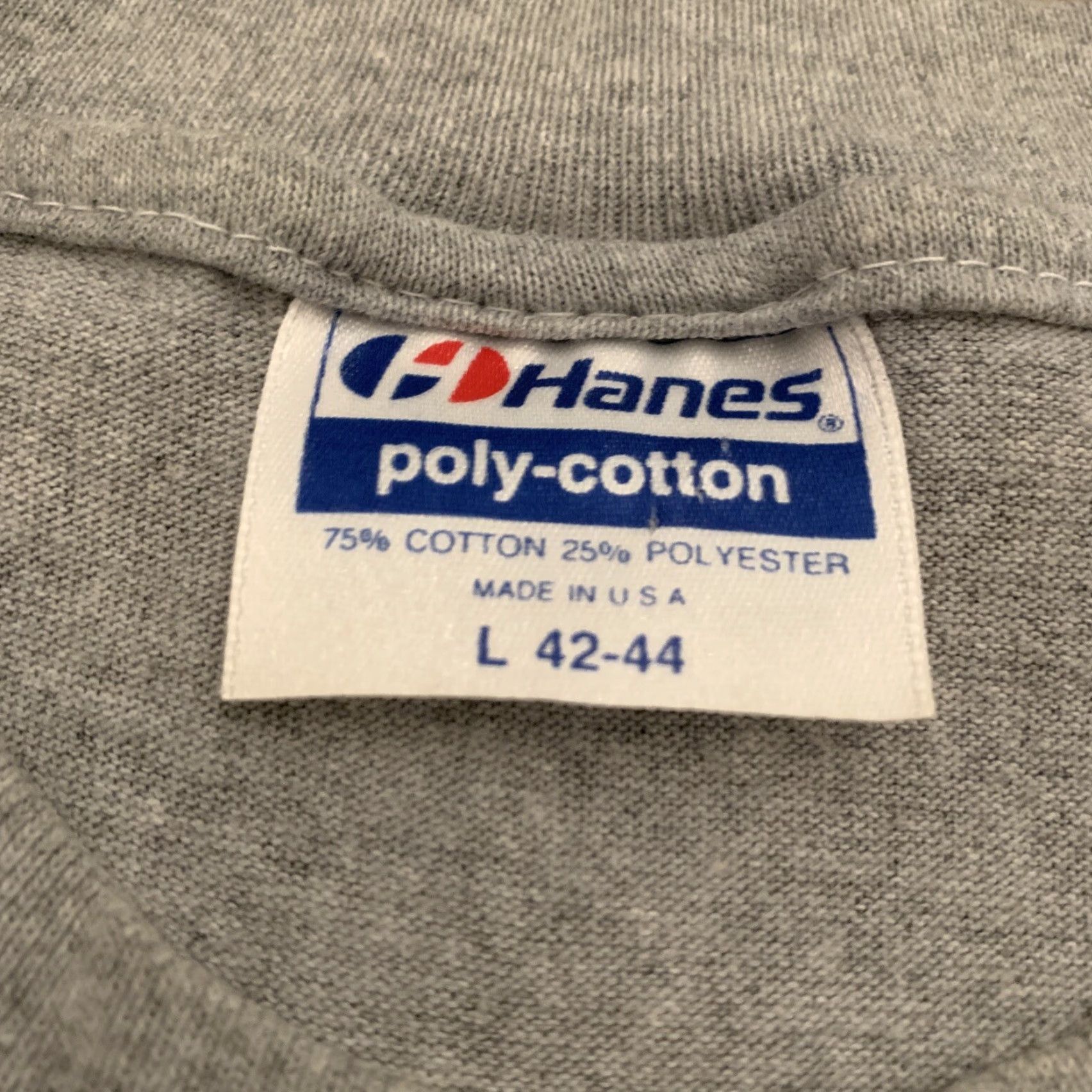 Hanes VINTAGE Farmer’s Pride T-Shirt Lincoln Walker Nebraska Brighton Fair Cow Feed Gray Size L Mens Size US L / EU 52-54 / 3 - 4 Thumbnail