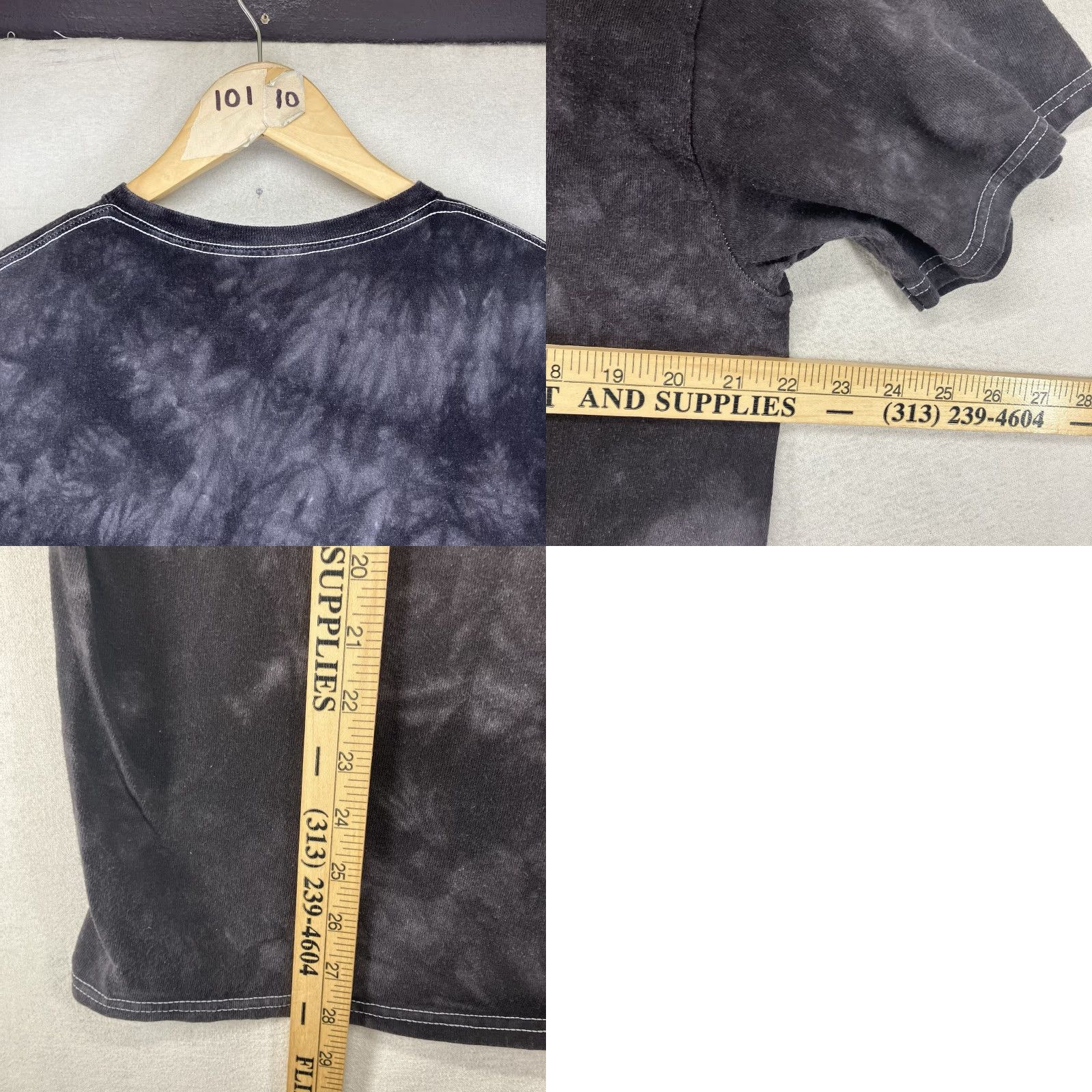 Vintage Dean Russo Art 3D Tees Tie Dye T Shirt Pitbull Gray Size Large Men's Shirt Size US L / EU 52-54 / 3 - 9 Thumbnail