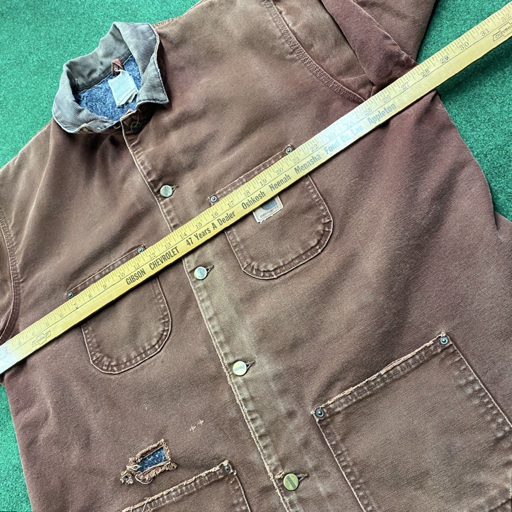 Carhartt VINTAGE Carhartt Chore Jacket Mens XL Clay 90S Faded Blanket Lined Coat C02 CLY Jacket Size US XL / EU 56 / 4 - 6 Thumbnail