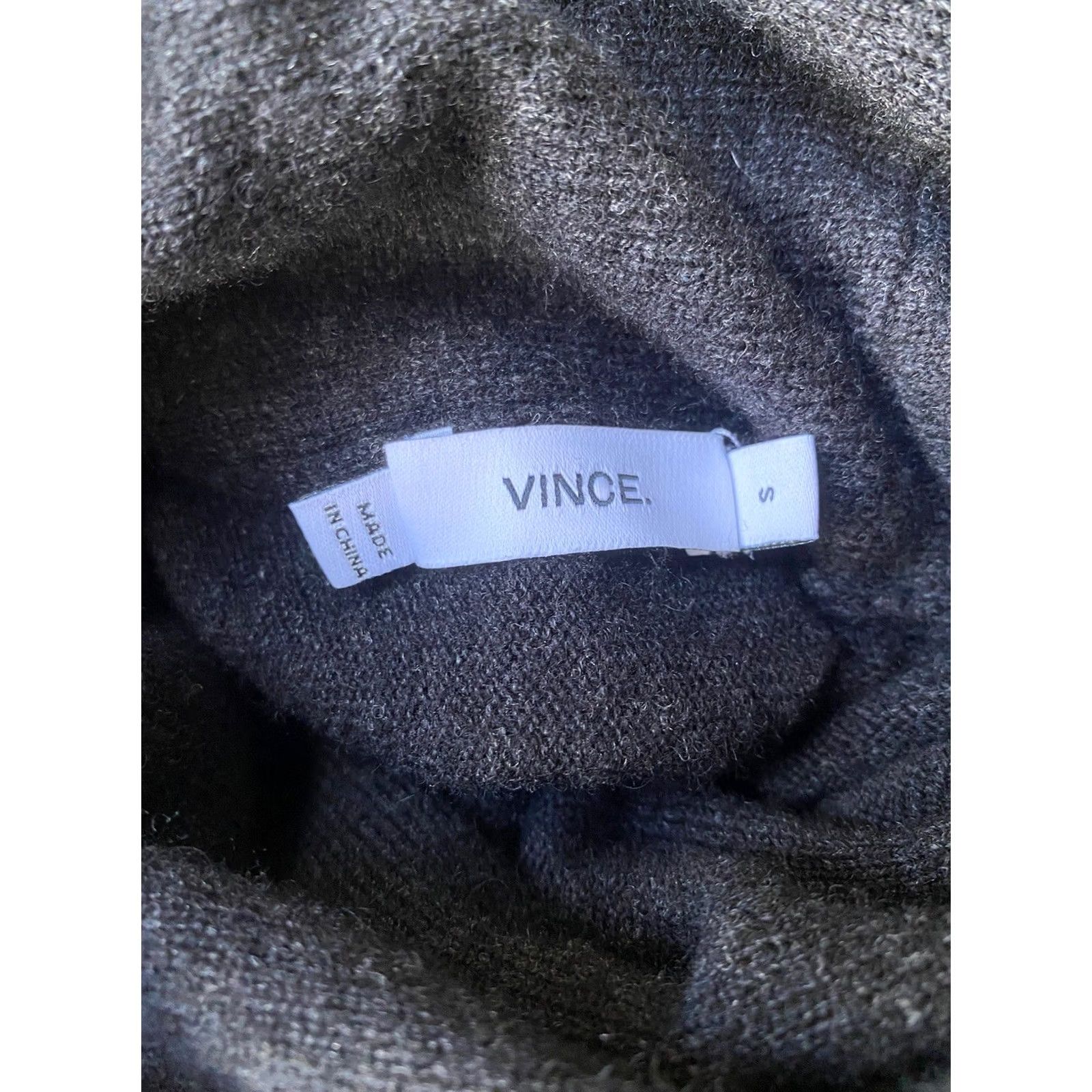 Vince Vince Sweater Shirt Womens Small Black Turtleneck Wool Cashmere Blend Knit Pullover Oversized Classic Designer Regular Size S / US 4 / IT 40 - 2 Thumbnail