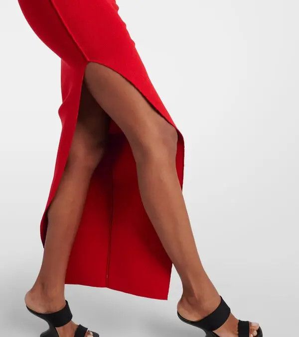 Rick Owens o1mle0426 One Shoulder Dress in Red Size M / US 6-8 / IT 42-44 - 5 Thumbnail