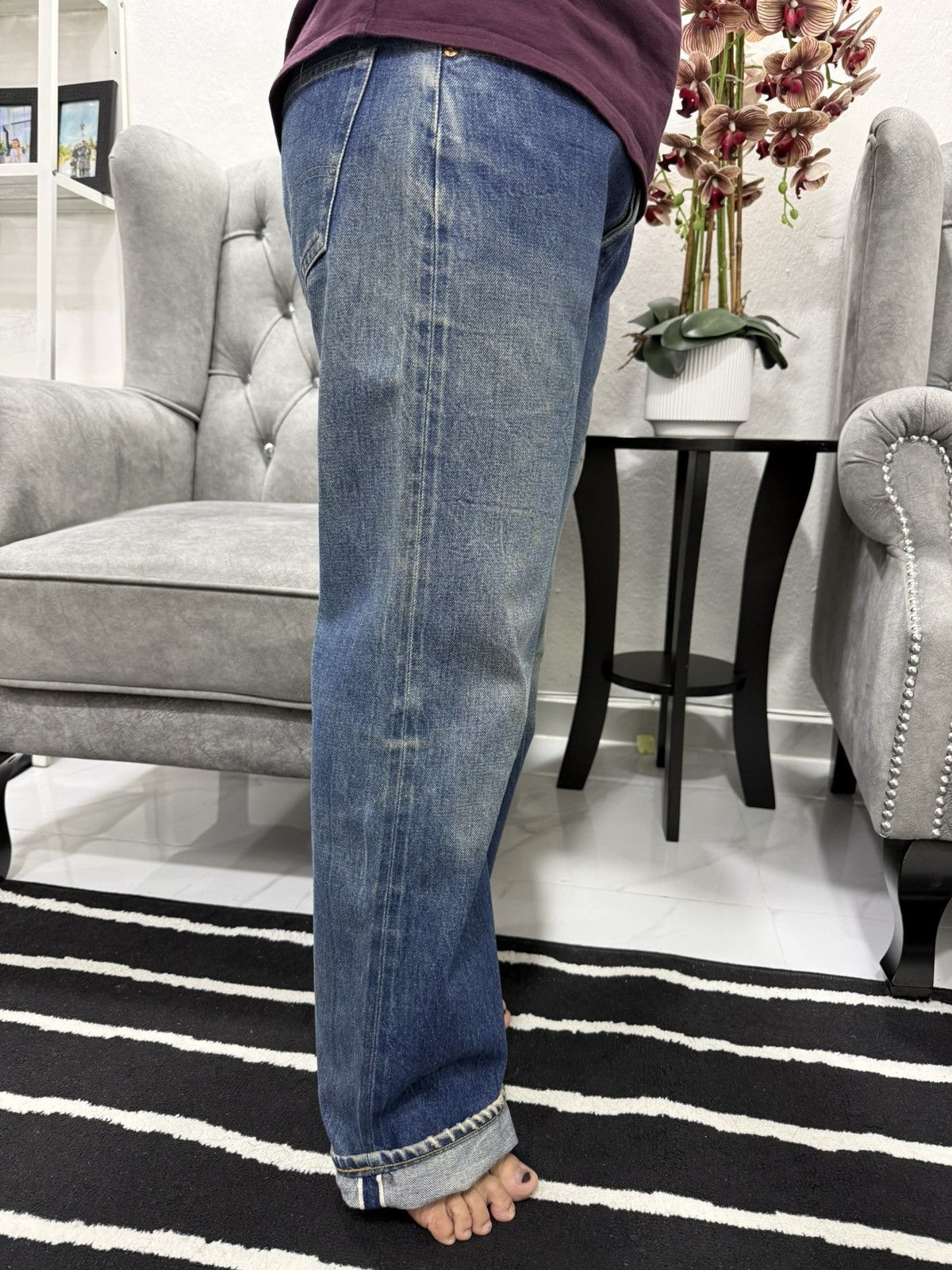 Levi's Vintage 80s Levis 501 Redline Size US 32 / EU 48 - 20 Thumbnail