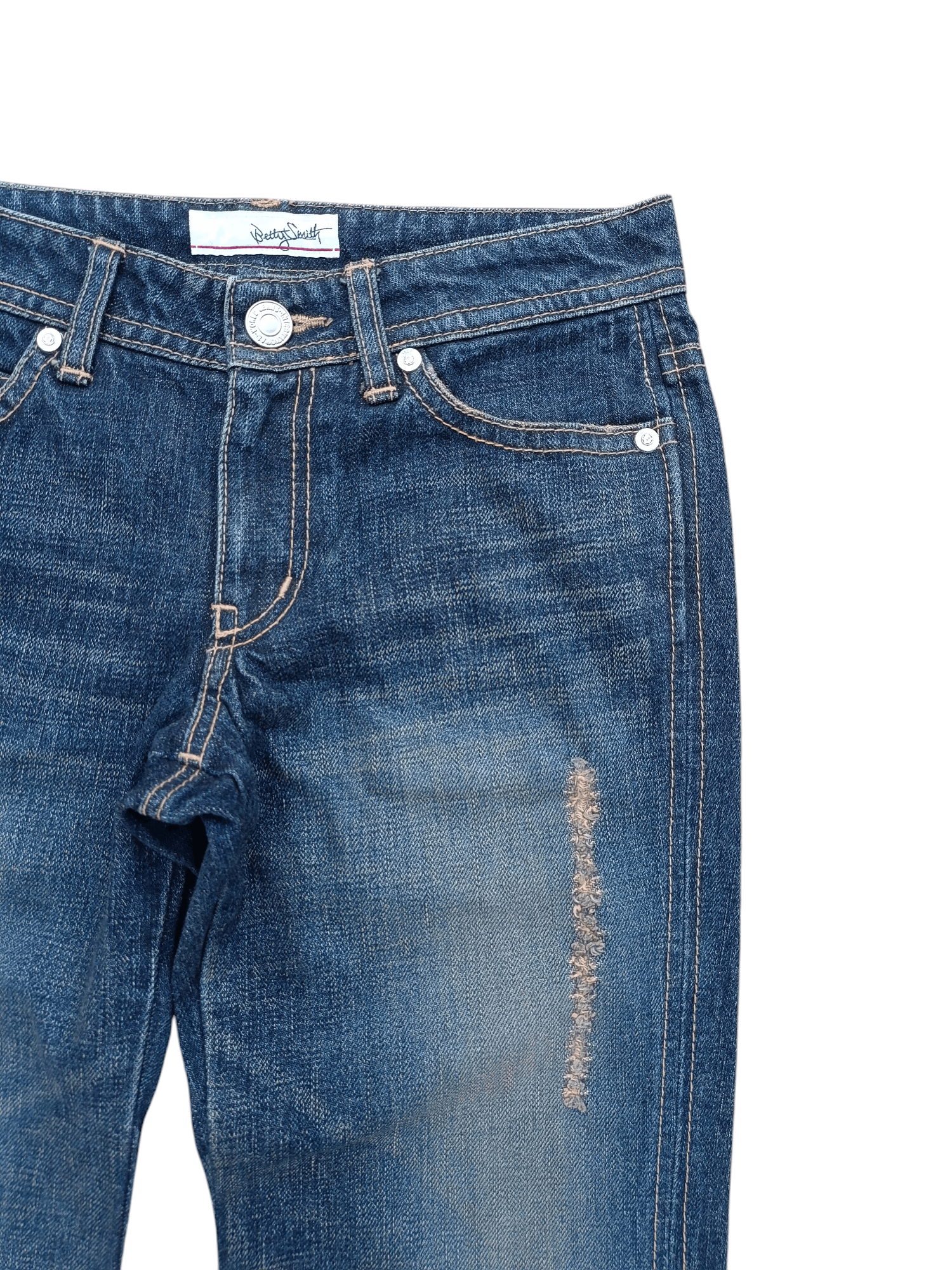 Japanese Brand FYE FLARED 🔥 BETTY SMITH DISTRESSED BOOT CUT DENIM Size US 28 / EU 44 - 4 Thumbnail