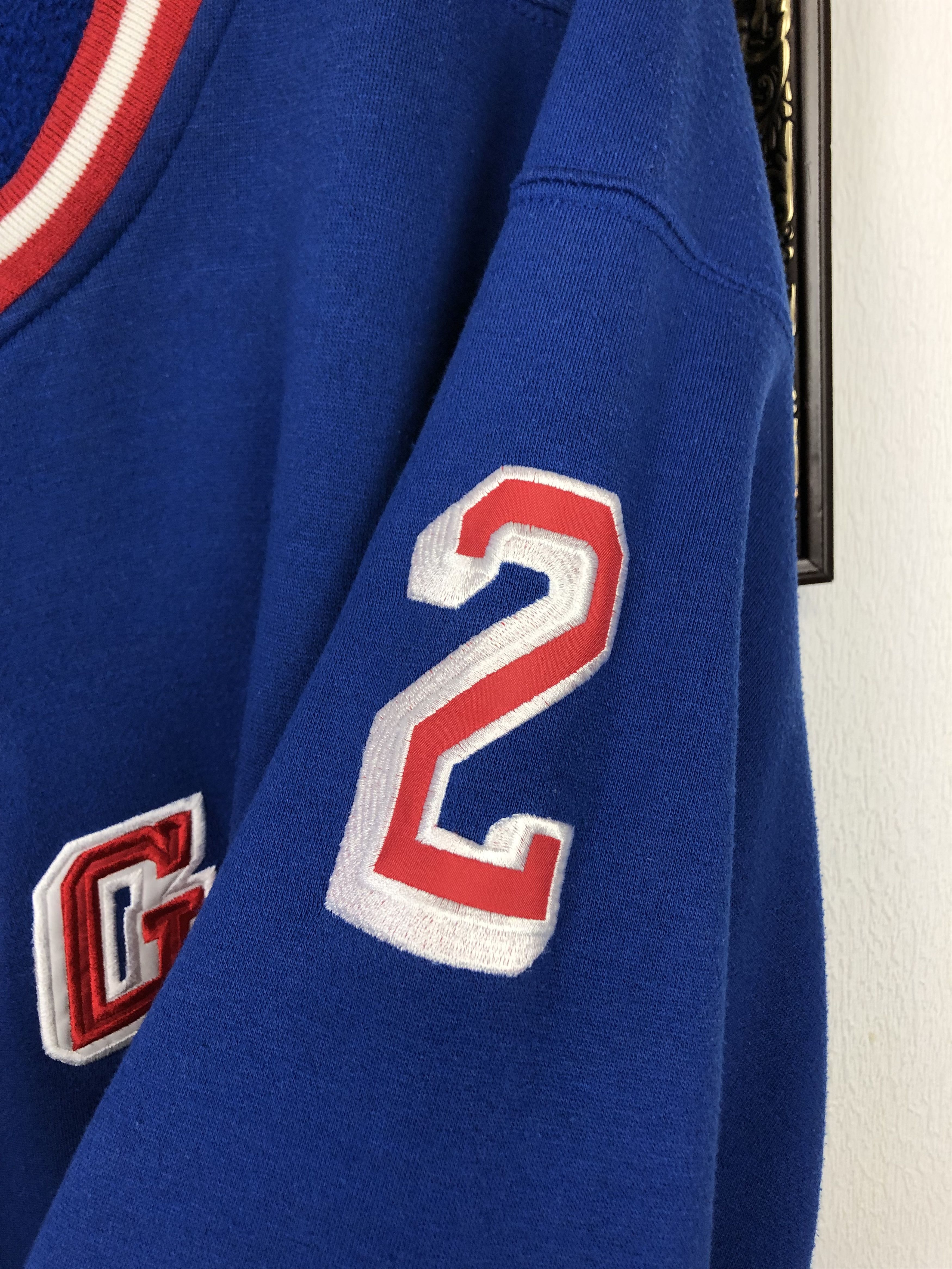 Starter Vintage Stanley Cup Brian Leetch New York Rangers Sweatshirt Size US XL / EU 56 / 4 - 7 Thumbnail
