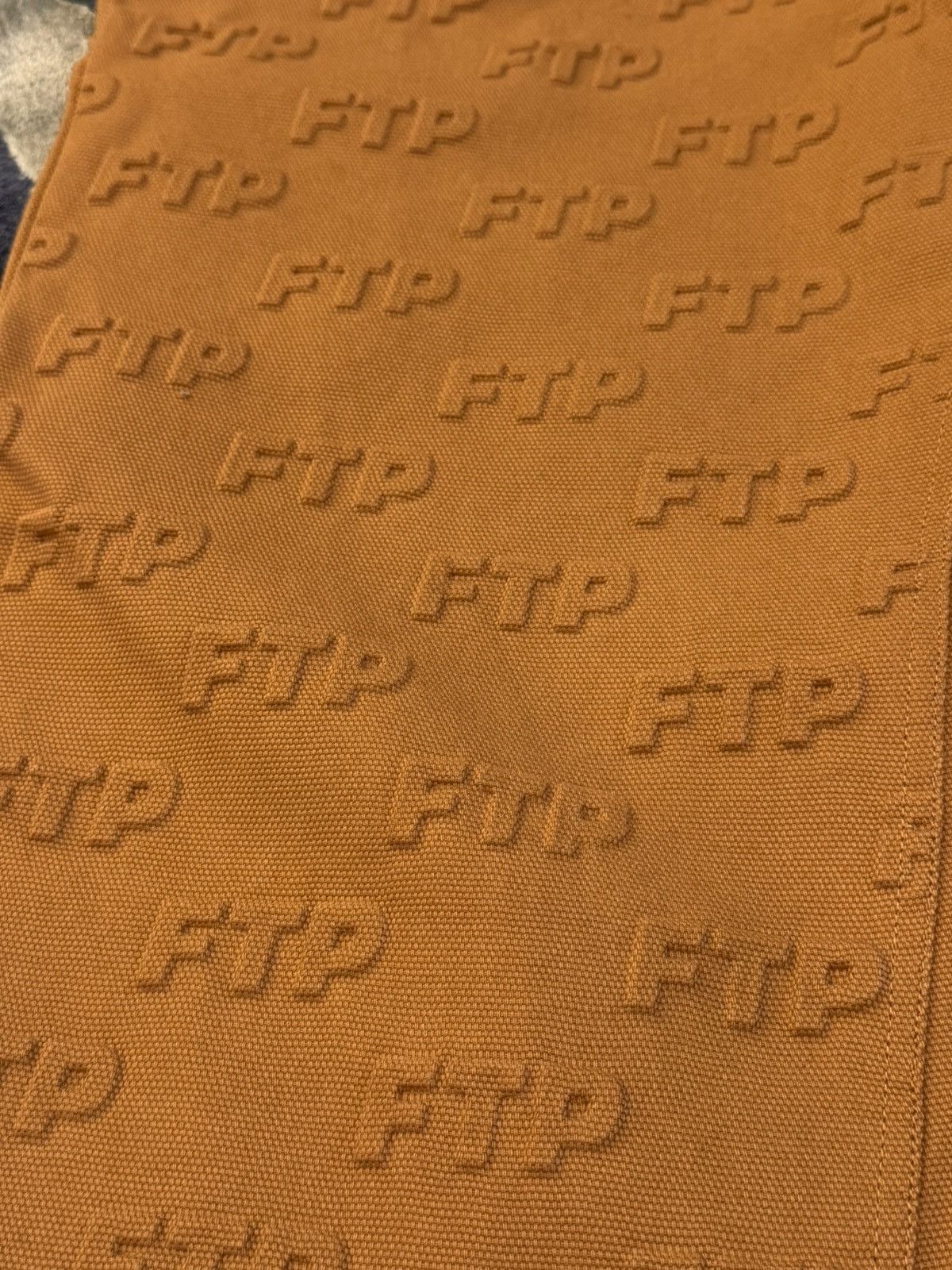 Fuck The Population FTP Embossed Logo Work Pants – Brown Size US 36 / EU 52 - 2 Thumbnail