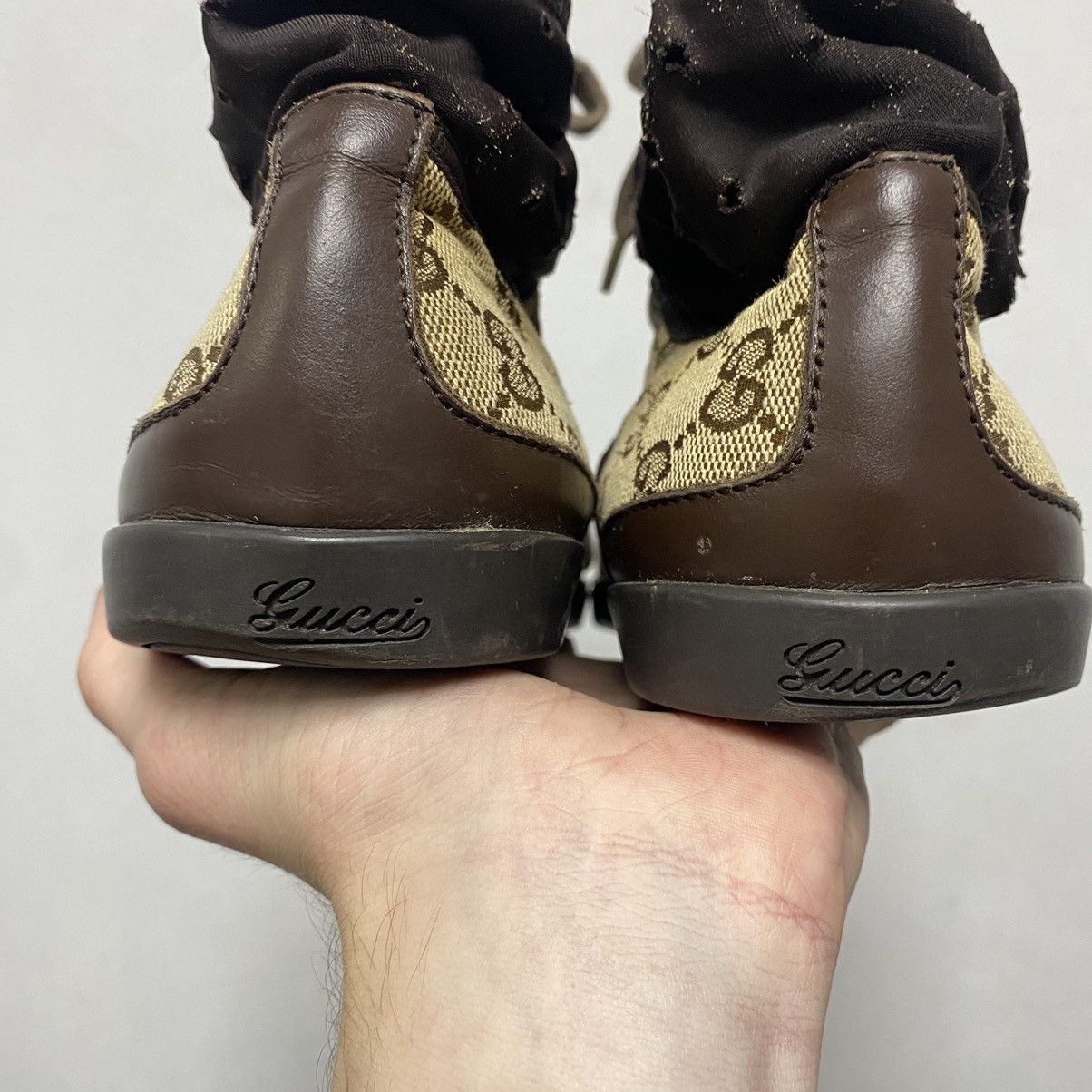 Gucci Gucci high top shoes MONOGRAM Size US 8 / EU 41 - 10 Thumbnail