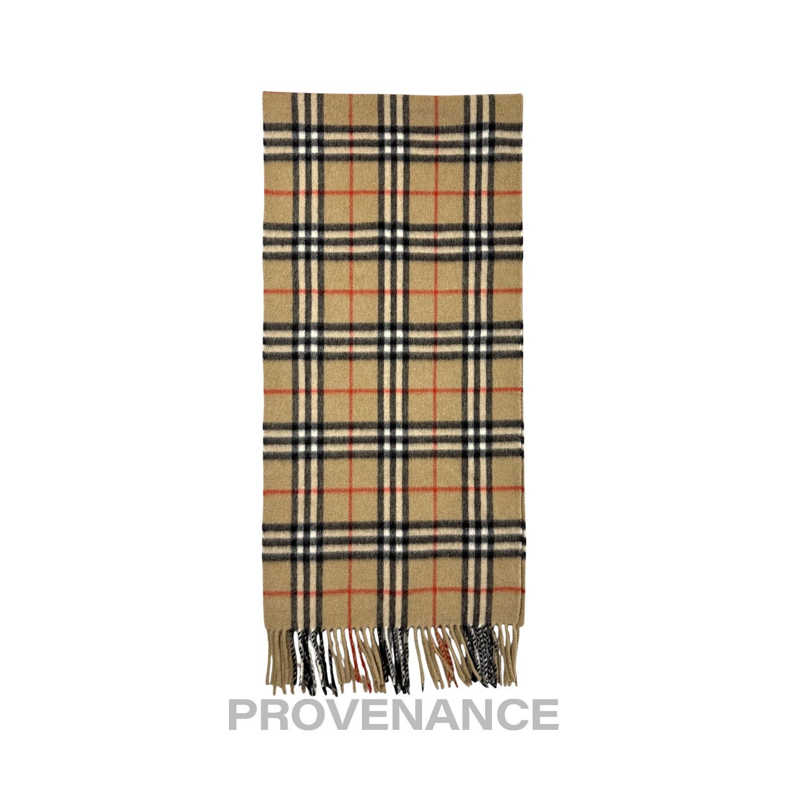 Burberry 🔴 Vintage Burberrys Scarf Nova Check 100% PURE CASHMERE Size ONE SIZE - 3 Thumbnail