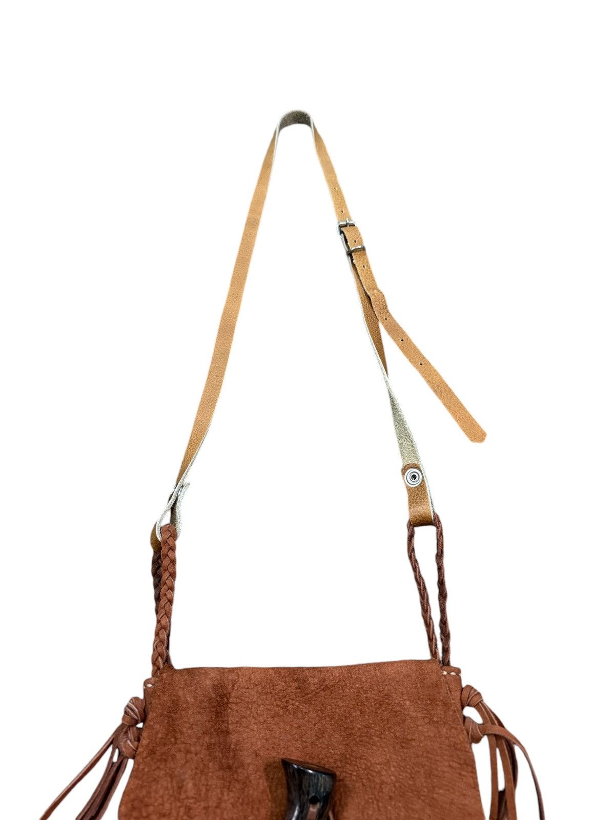 Handmade RARE CUSTOM LEATHER HANDMADE CROSSBODY BAG Size ONE SIZE - 5 Thumbnail
