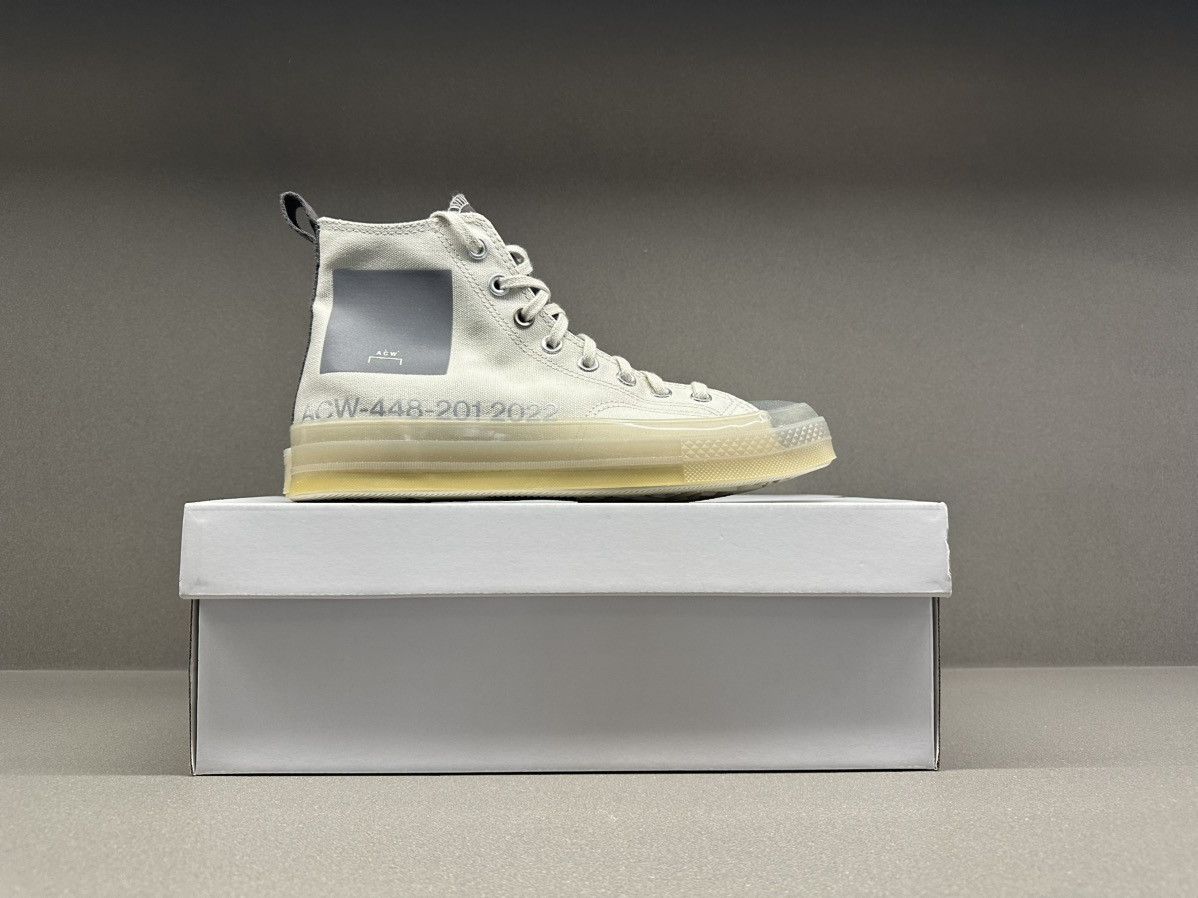 A-COLD-WALL* × Converse Converse Chuck Taylor All-Star 70s Hi A-COLD-WALL Silver Size US 8 / EU 41 - 3 Thumbnail