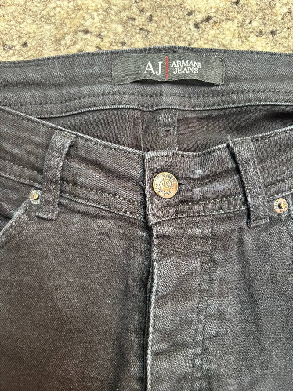 Armani Armani Jeans Black Skinny Distressed - Size 31 Size US 31 - 9 Thumbnail