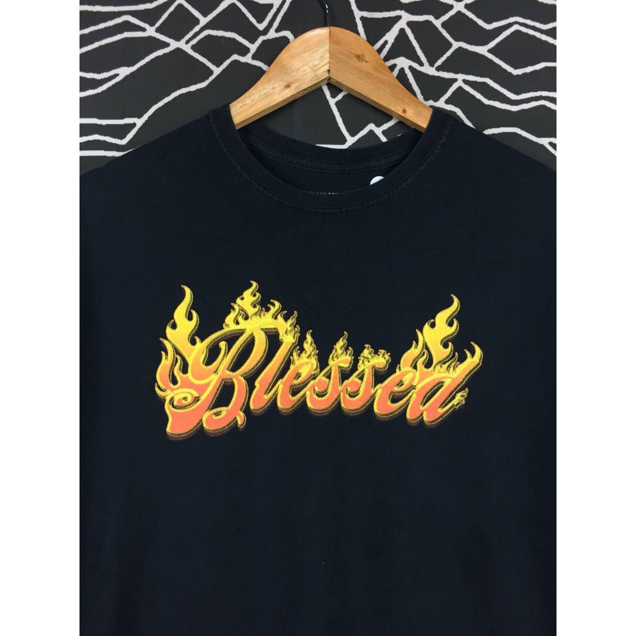Fashion Nova × Vintage Fashion Nova Blessed Flame Logo Graphic Tee Size M Size US M / EU 48-50 / 2 - 3 Thumbnail