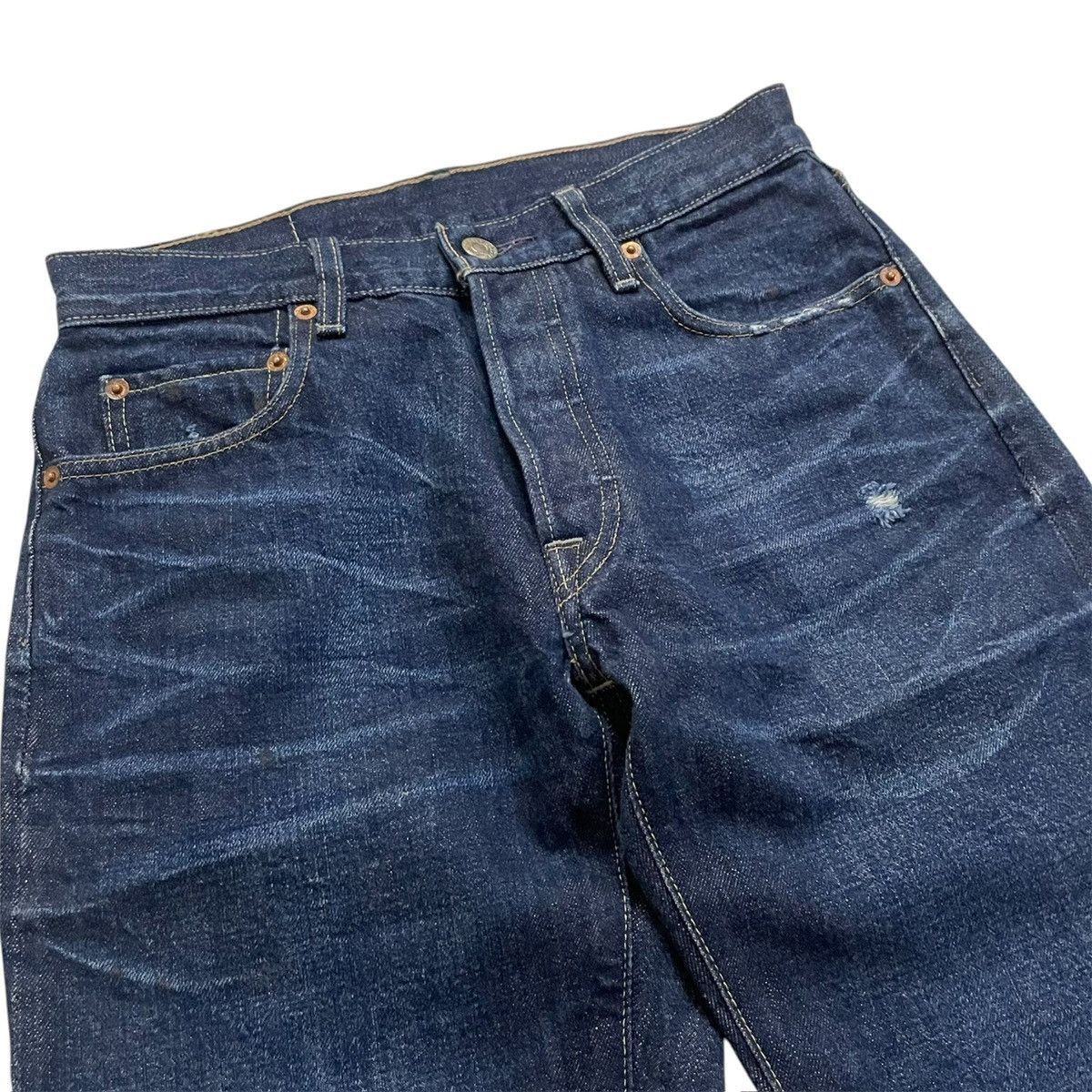 Levi's "Levi's 66501 LVC 1966 501XX Selvedge - Dark Wash" Size US 28 / EU 44 - 7 Thumbnail