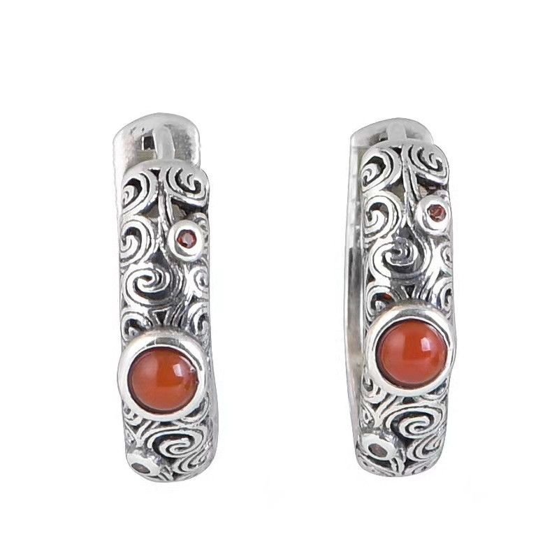 Jewelry × Sterling Silver Crazy Earrings One Pairs Chrome Jewelry Size ONE SIZE - 5 Thumbnail