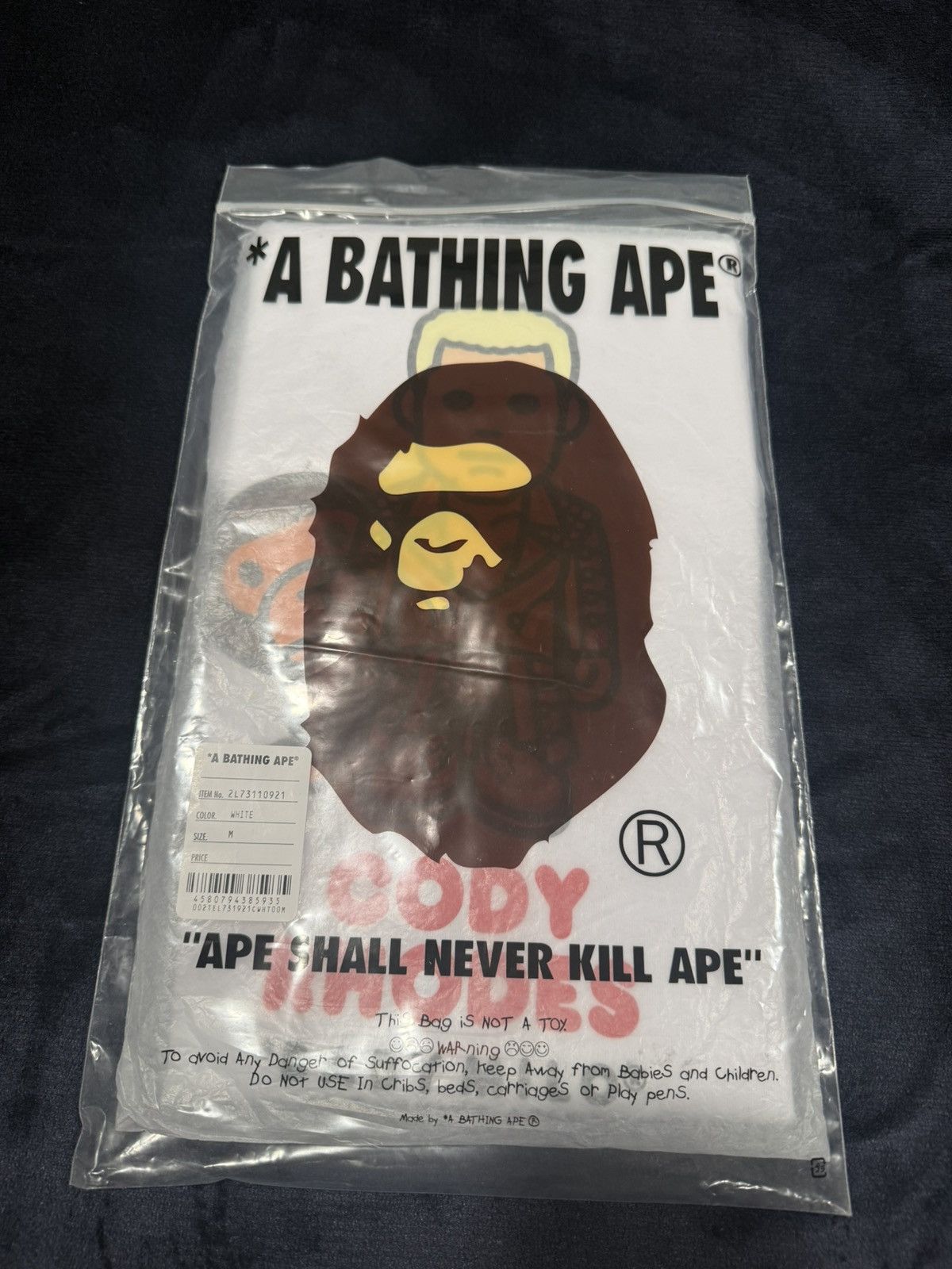 Bape Bape X Fanatics X WWE Cody Rhodes Baby Milo Tee Size US M / EU 48-50 / 2 - 1 Preview