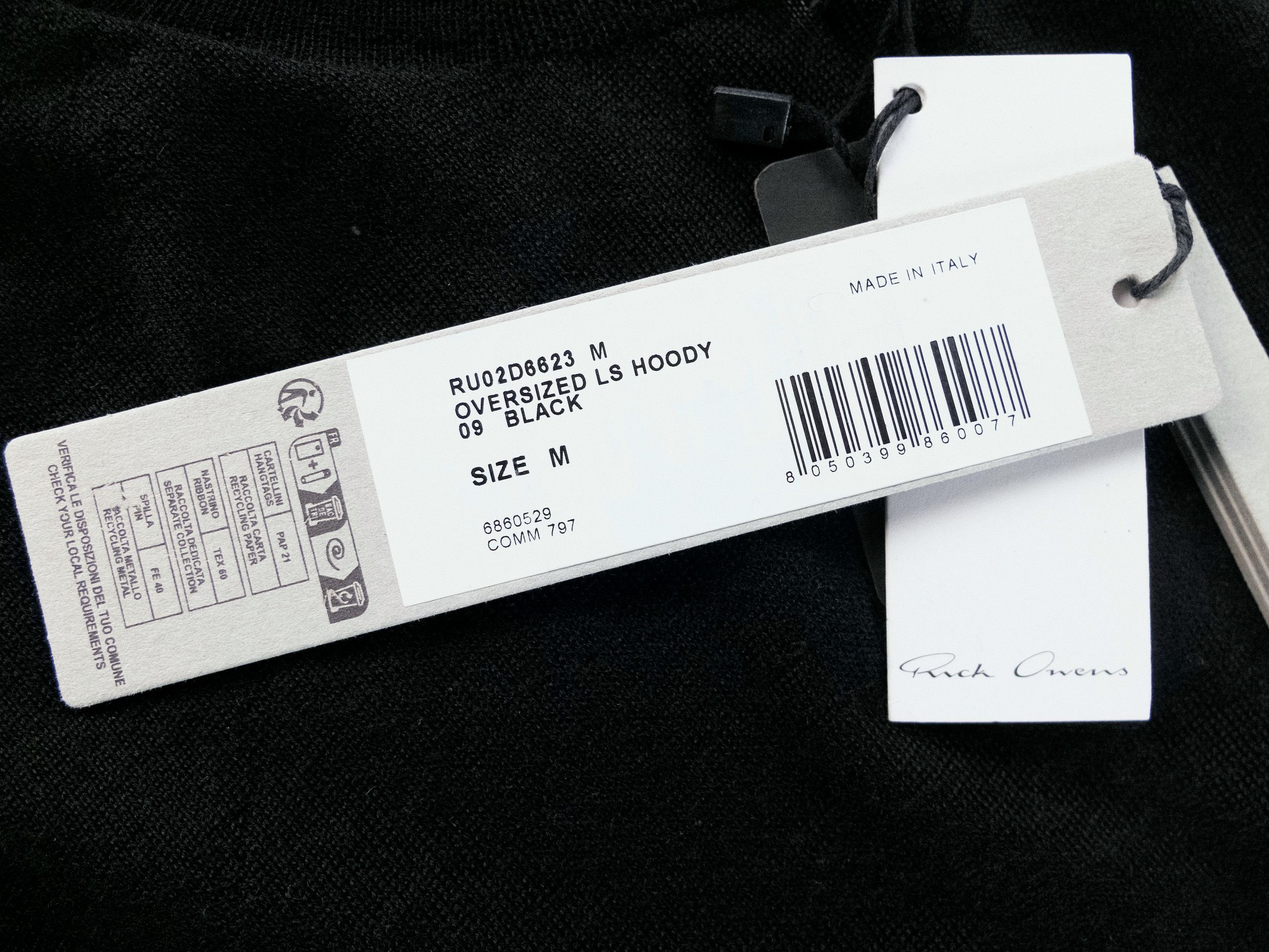Rick Owens RICK OWENS black hooded oversized wool sweater Medium Size US M / EU 48-50 / 2 - 6 Thumbnail