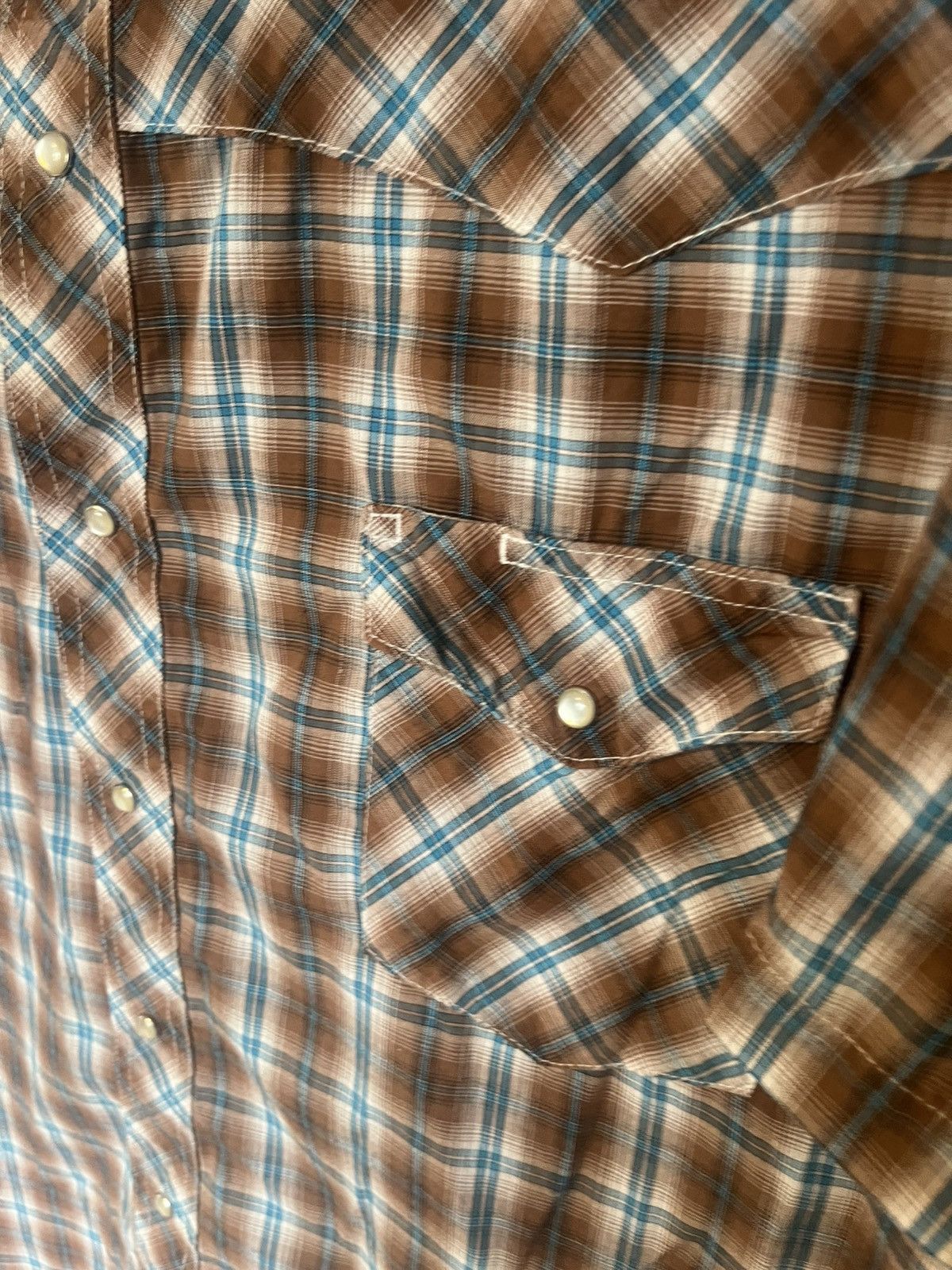 Wrangler Y2K 2000’s Wrangler western plaid Pearl Snap Button up shirt Size US XXL / EU 58 / 5 - 4 Thumbnail