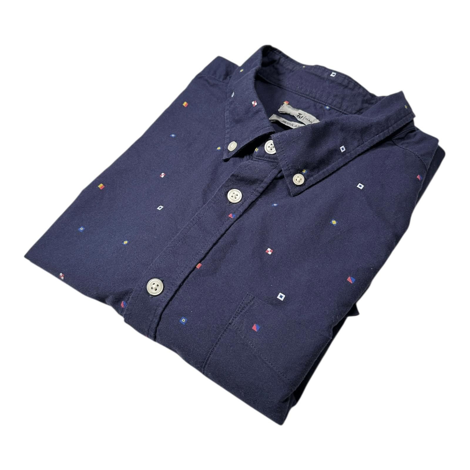 Other Tu Man Shirt Men's UK Size XL Blue Regular Fit Short Sleeve Size US XL / EU 56 / 4 - 1 Thumbnail