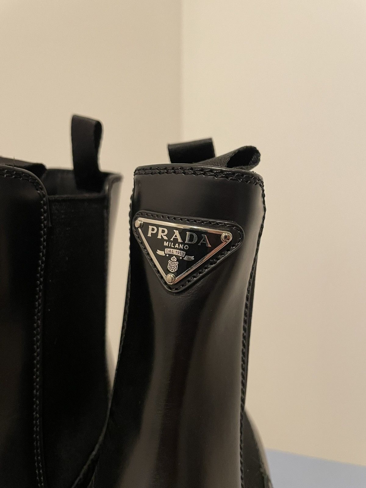Prada Prada Monolith brushed leather Chelsea boots Size US 5.5 / IT 35.5 - 4 Thumbnail