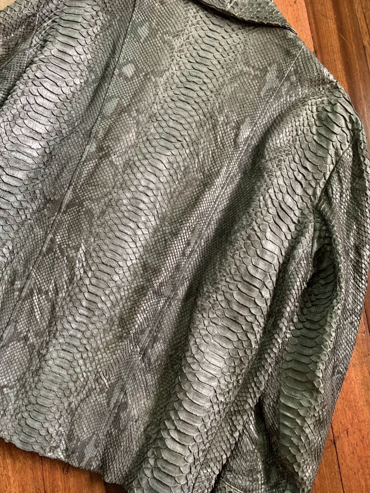 Gucci Rare! A/W 1998- Gucci- Tom Ford- Snakeskin Leather Coat Size US L / EU 52-54 / 3 - 10 Thumbnail