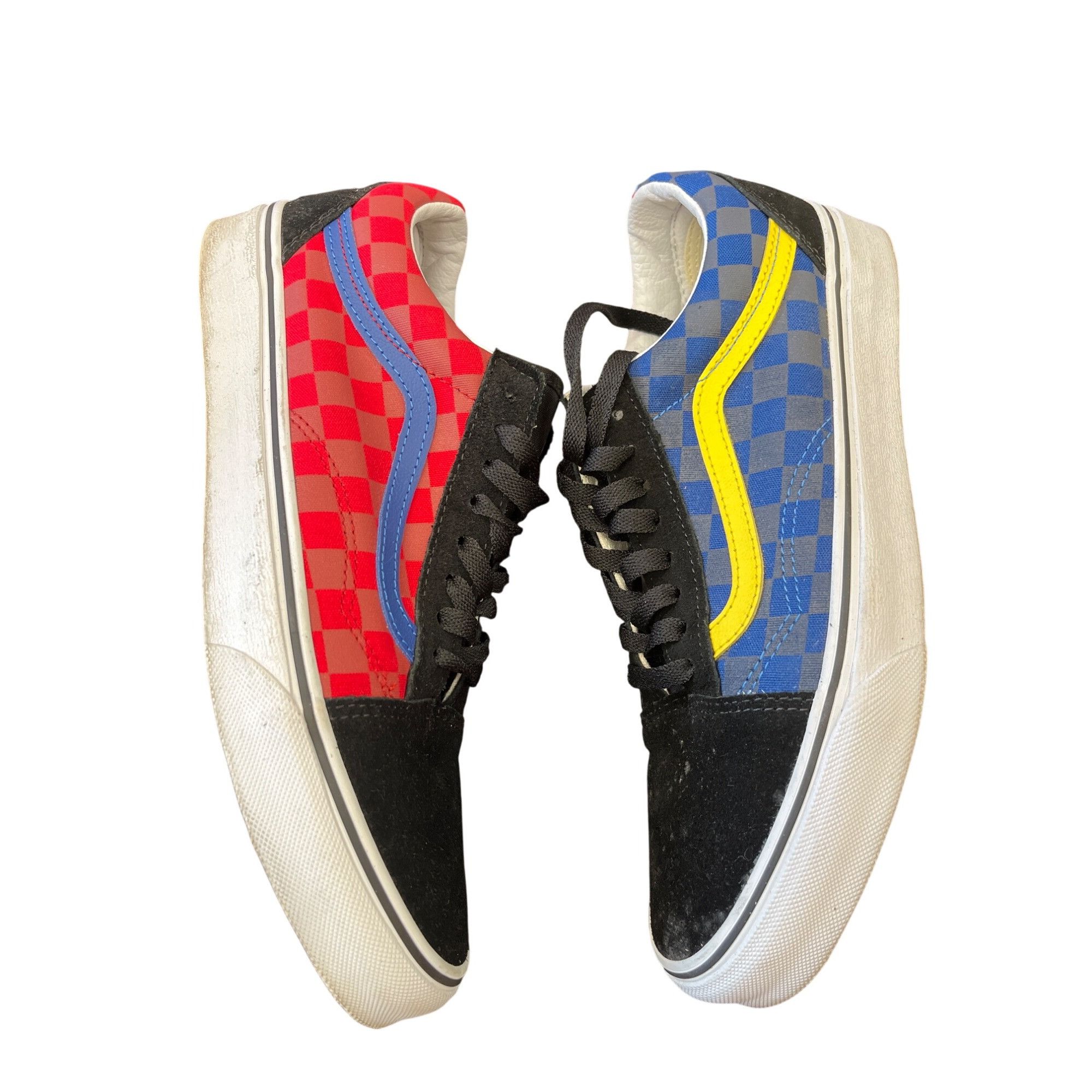 Vans Vans mens Sneakers Red Blue Checkered Size 9.5 SKU 8911 Size US 9.5 / EU 42-43 - 3 Thumbnail