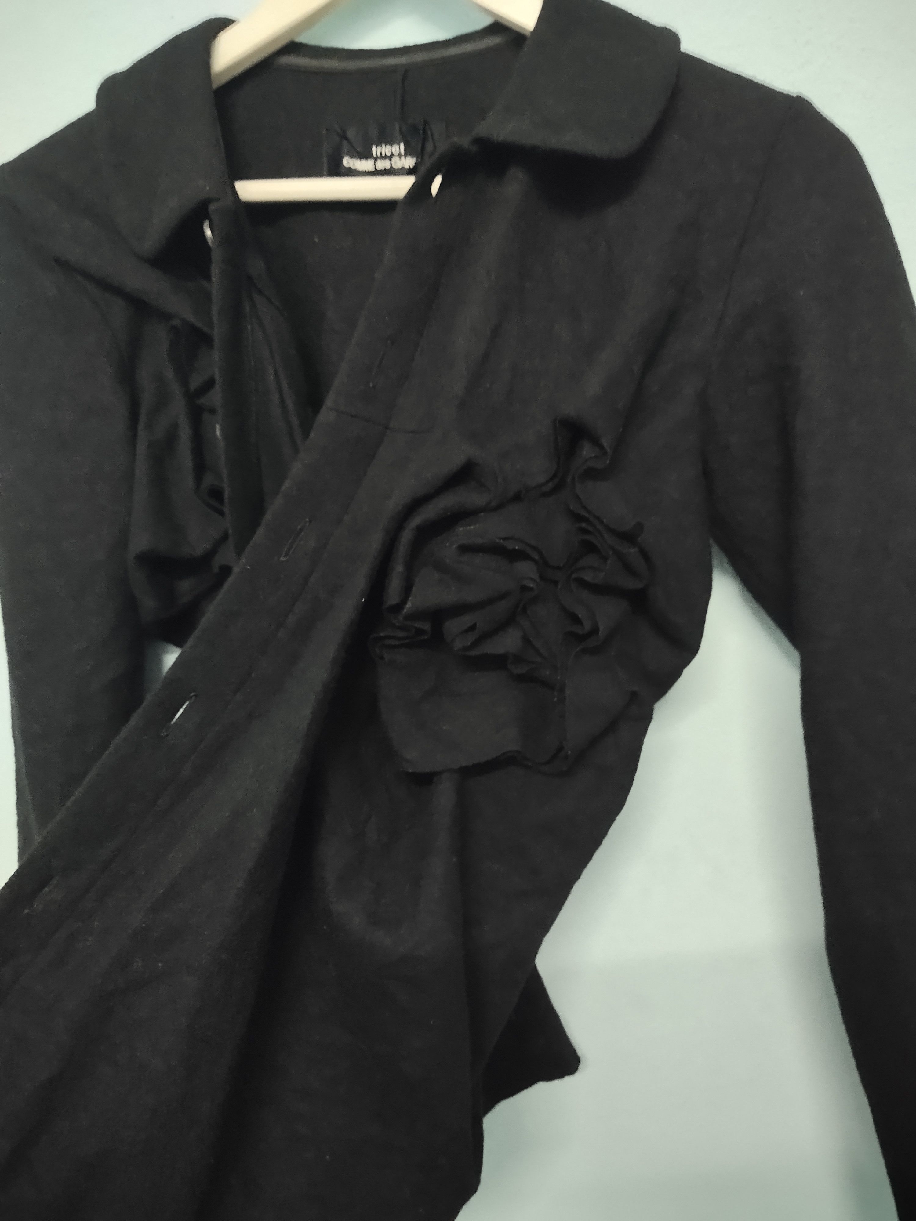 Comme des Garcons × Vintage AD1997 Tricot Comme Des Garçons Wool Top Cropped Size ONE SIZE - 9 Thumbnail