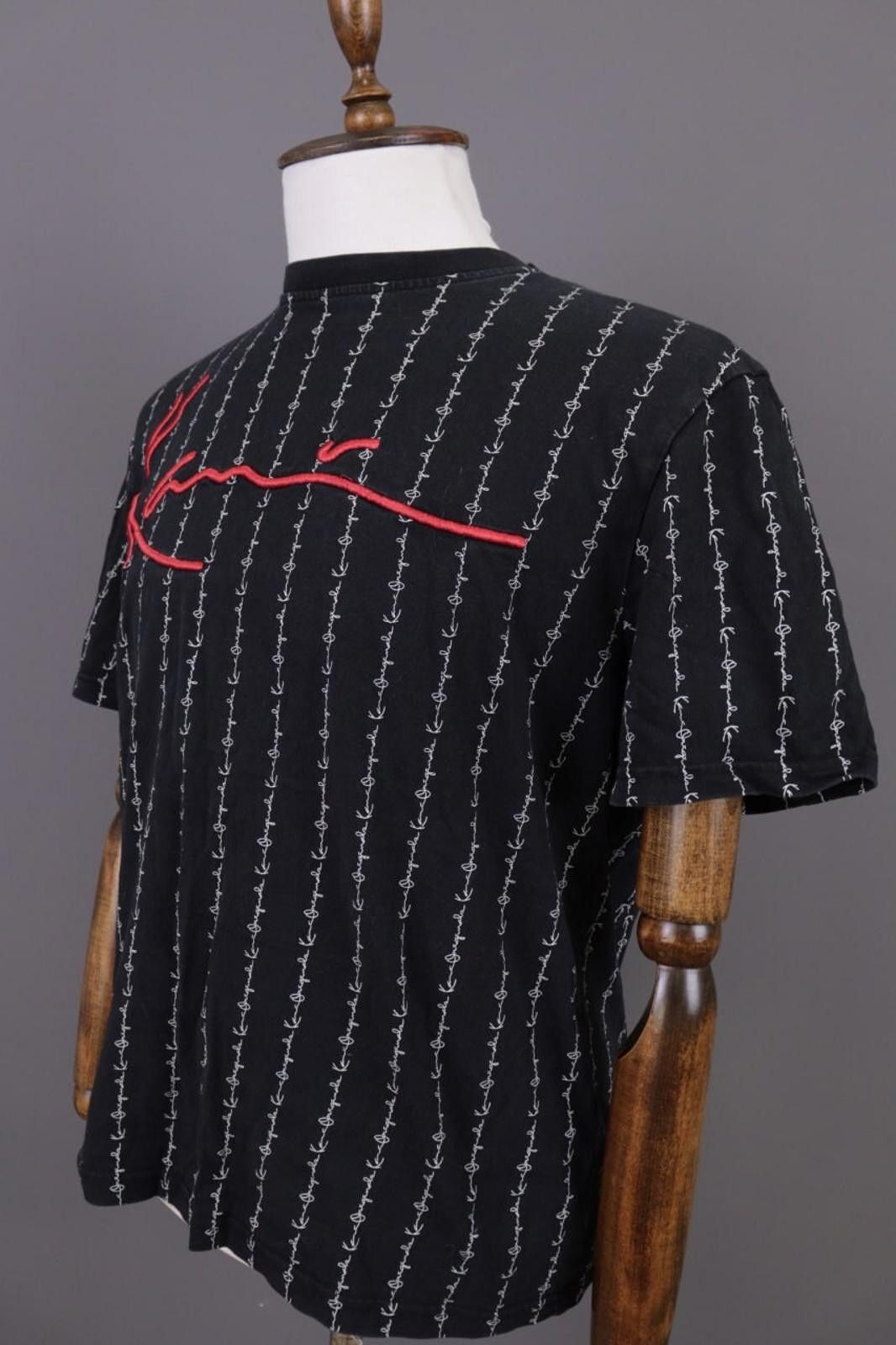 Karl Kani Karl Kani Black Embroidered Rare Summer T-shirt Size S Size US S / EU 44-46 / 1 - 10 Thumbnail