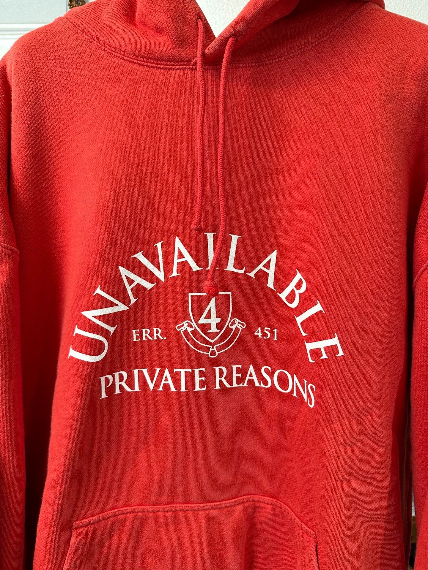 Vetements Vetements 19AW College Logo Red Hoodie S OS Size US S / EU 44-46 / 1 - 2 Thumbnail
