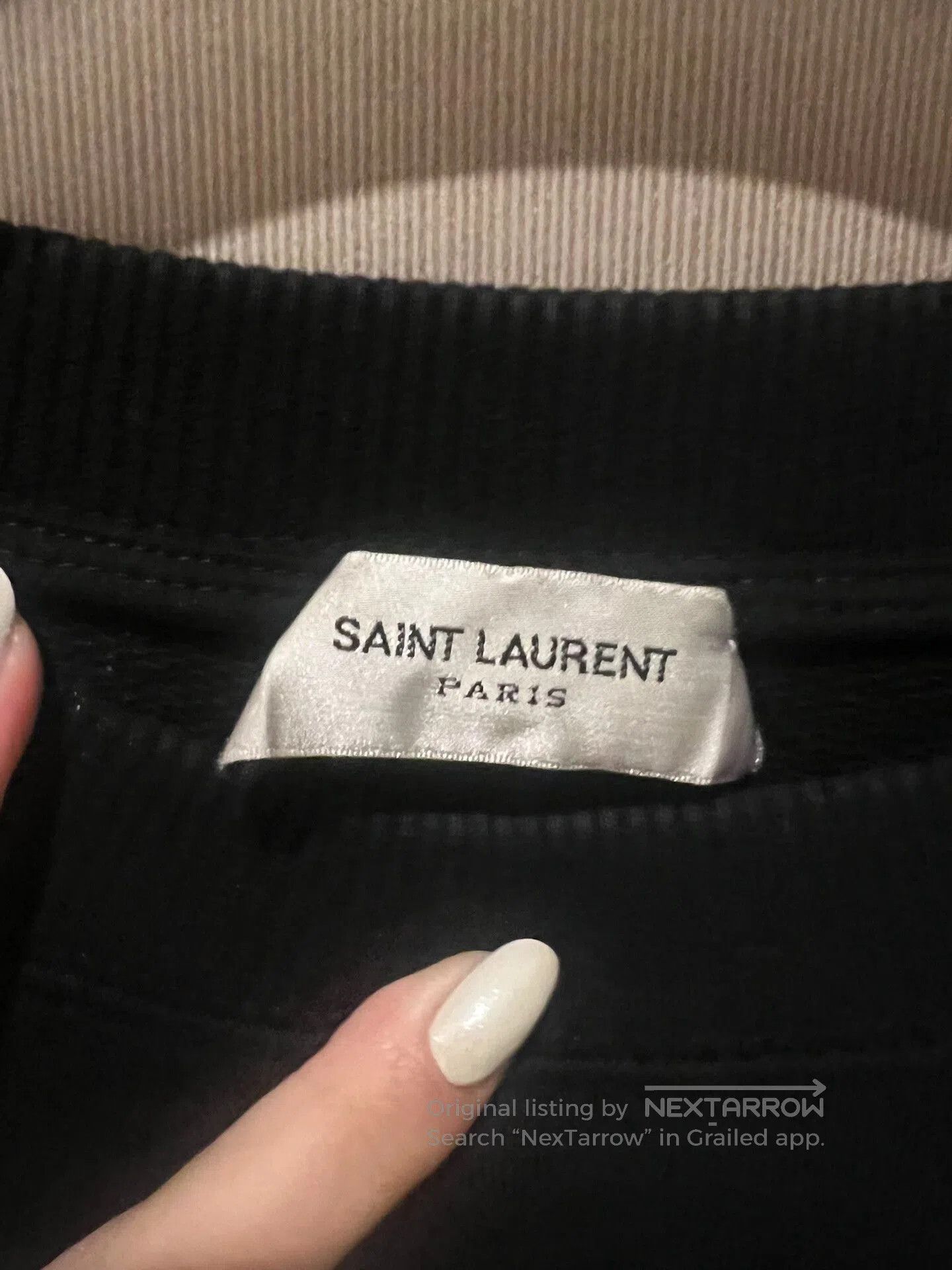 Saint Laurent Paris Saint Laurent Black Hoodie Size L. Size US L / EU 52-54 / 3 - 2 Thumbnail