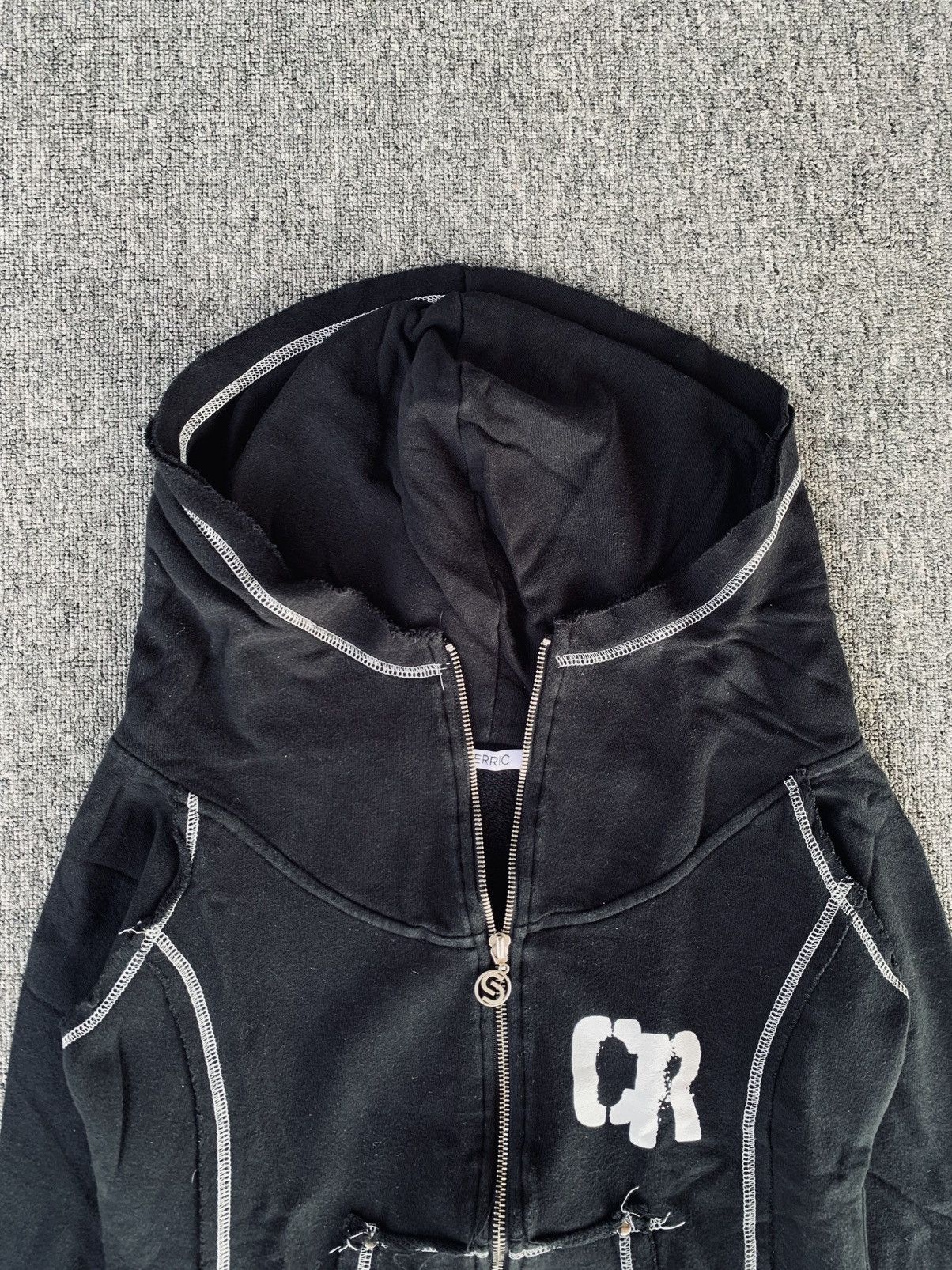 Japanese Brand Cerric Crazy Distressed Zip Up Jacket Hoodie Rock Punk Style Size M / US 6-8 / IT 42-44 - 4 Thumbnail