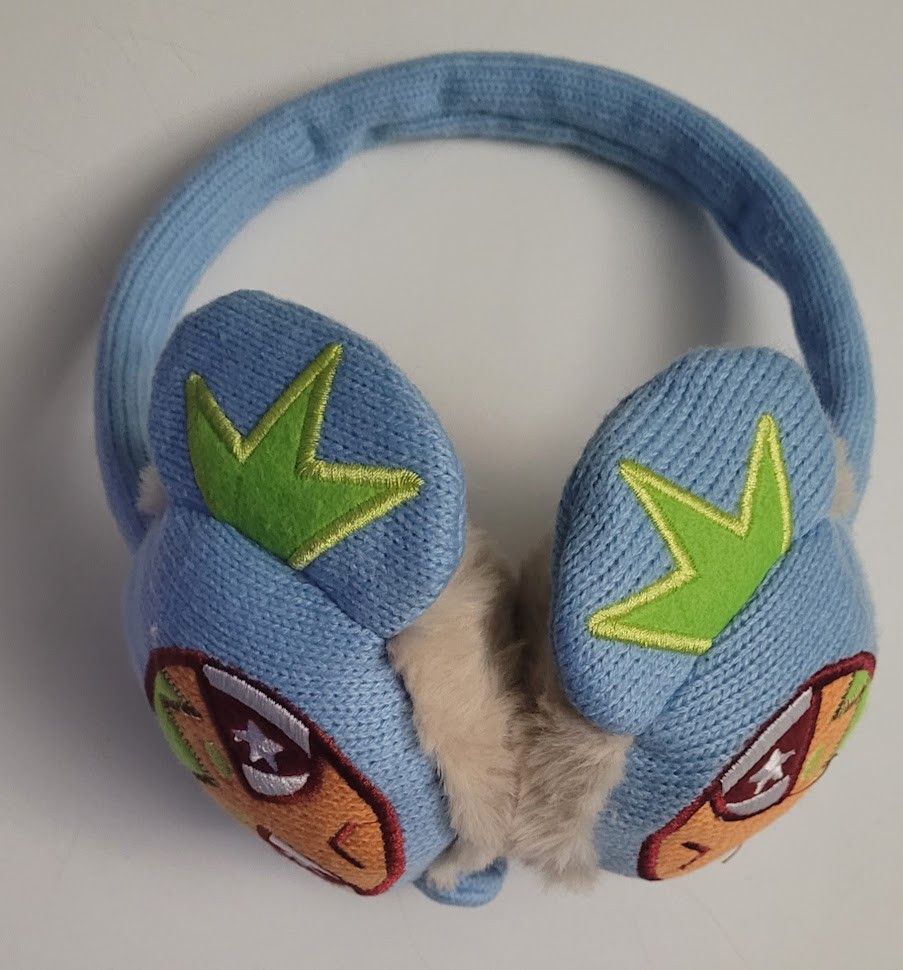 image of Happy99 Rem Blue Knit Earmuffs Size Large In Hand!, Women's