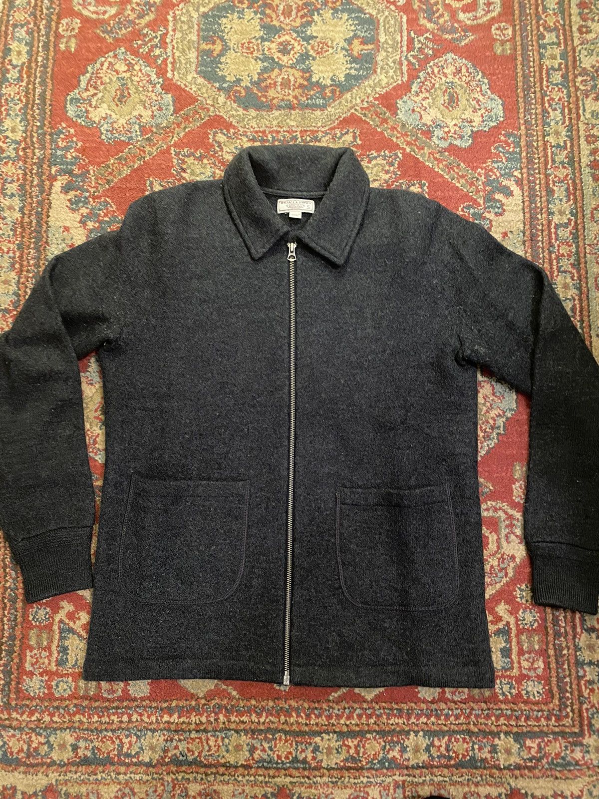 J.Crew Wallace & Barnes 100% Merino Wool Coaches Jacket Size US S / EU 44-46 / 1 - 1 Thumbnail