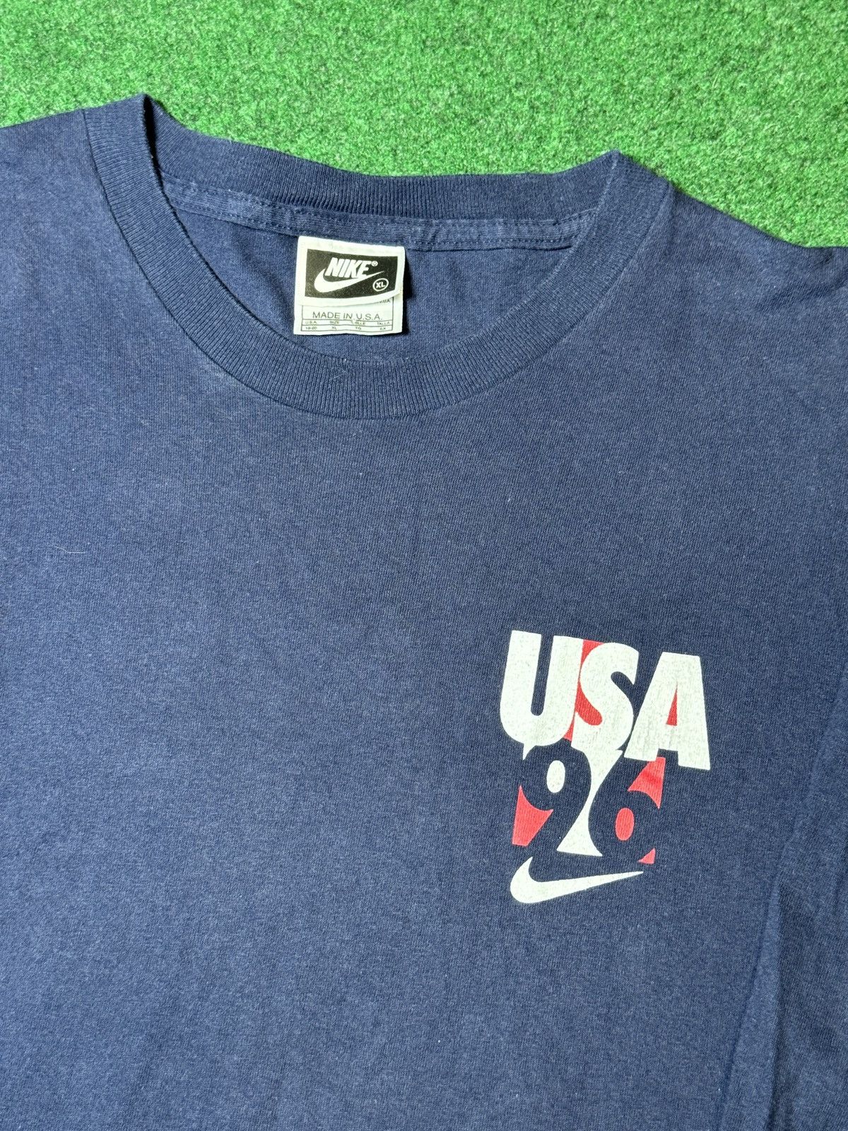 Nike × Vintage Vintage 90s Nike 1996 USA Olympics Long Sleeve T Shirt Size US M / EU 48-50 / 2 - 2 Thumbnail
