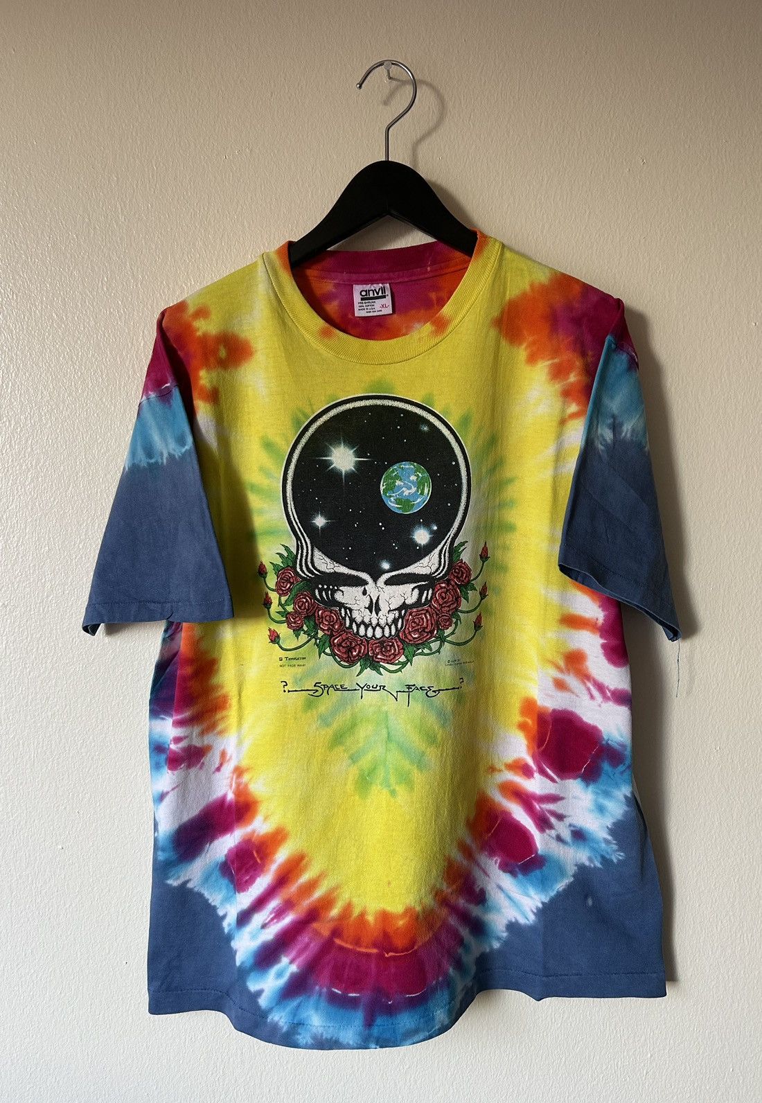 Band Tees × Grateful Dead × Vintage Vintage Grateful Dead Skull Tee Size US XL / EU 56 / 4 - 1 Thumbnail