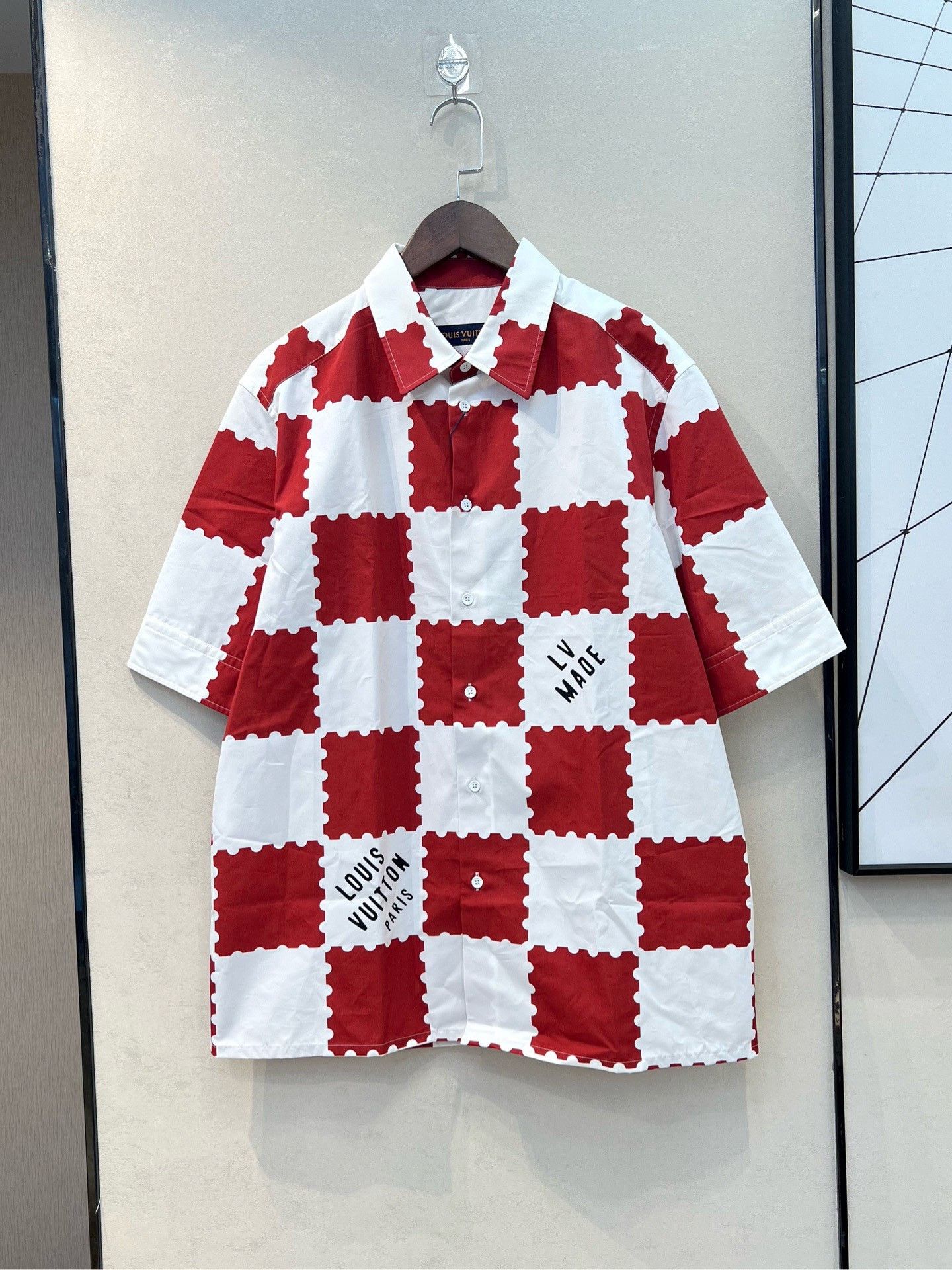 Louis Vuitton Louis Vuitton Nigo Checkered Short-Sleeve Shirt Size US M / EU 48-50 / 2 - 1 Thumbnail