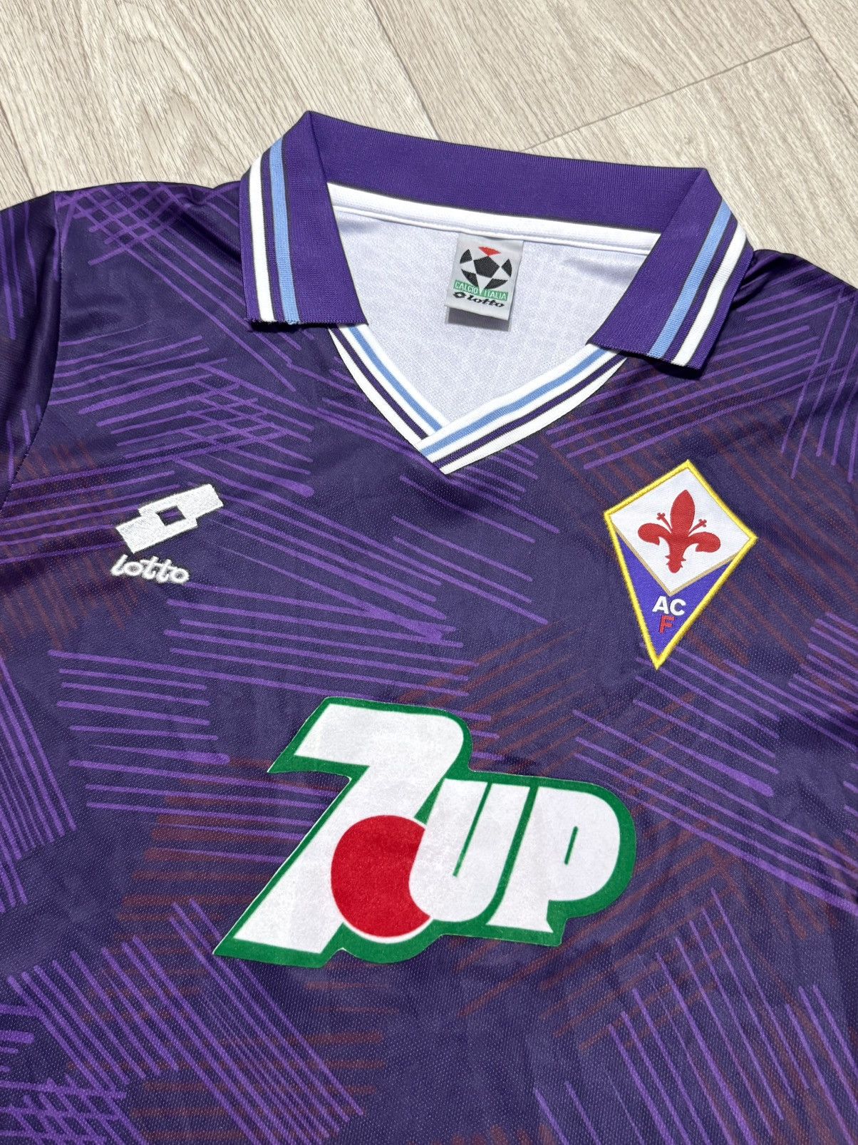 Vintage 🔷Vintage Lotto Fiorentina 1992/93 Soccer jersey🔷 Size US S / EU 44-46 / 1 - 3 Thumbnail