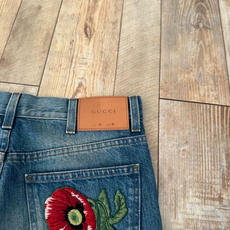 Gucci GucciFloral tiger embroidery jeans 2503-Nextarrow Size US 30 / EU 46 - 6 Thumbnail