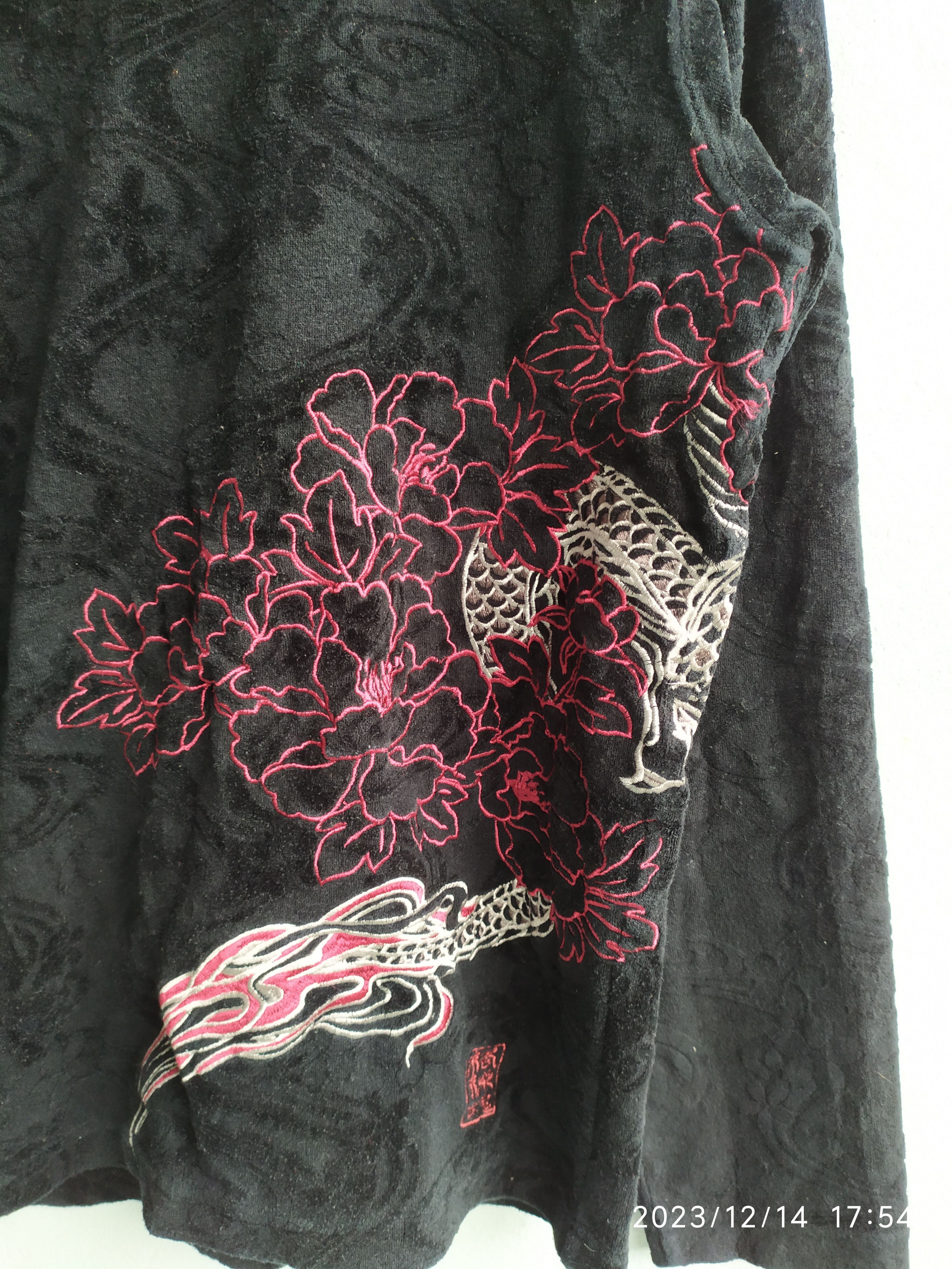 14th Addiction × If Six Was Nine × Japanese Brand 💥Long Sleeve Shirt Dragon Embroidered Sukajan Size US M / EU 48-50 / 2 - 6 Thumbnail