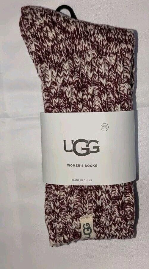 Ugg 3 PAIRS Women's UGG RIB KNIT SLOUCHY Crew Socks Size 5-10 Size ONE SIZE - 3 Thumbnail