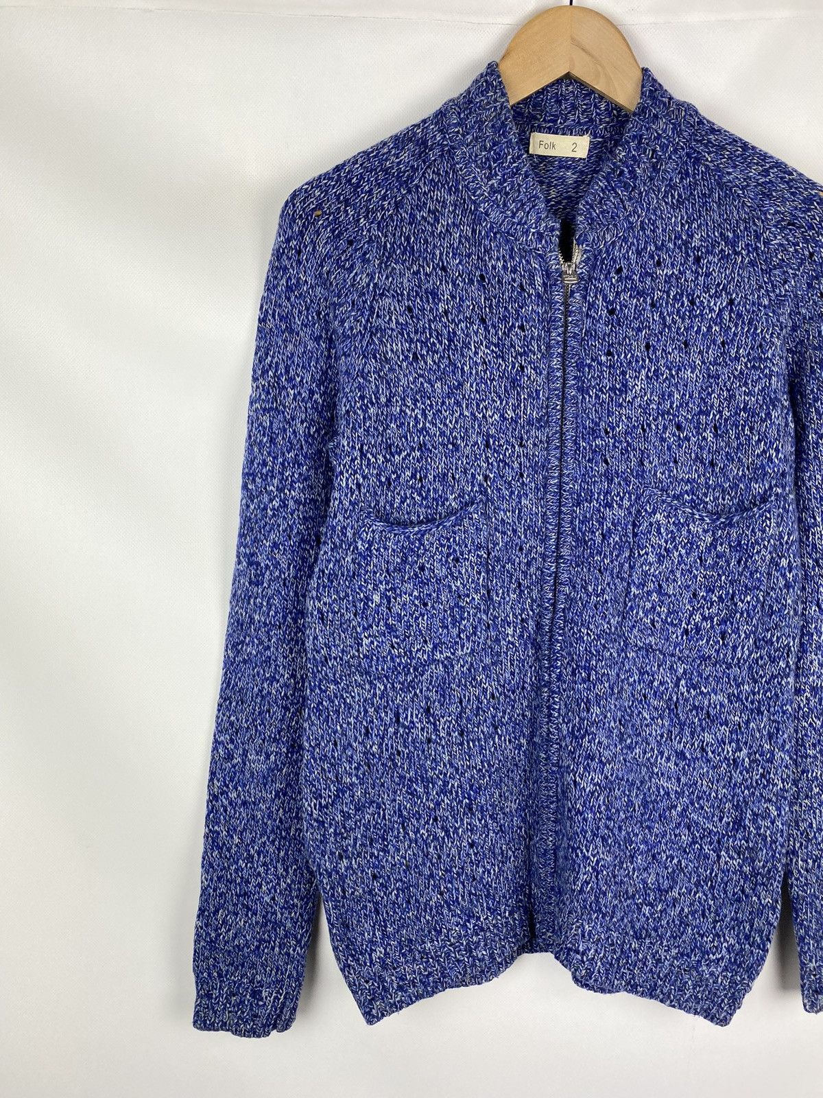 Folk Folk men’s lambswool full zip sweater size 2 Size US M / EU 48-50 / 2 - 2 Thumbnail