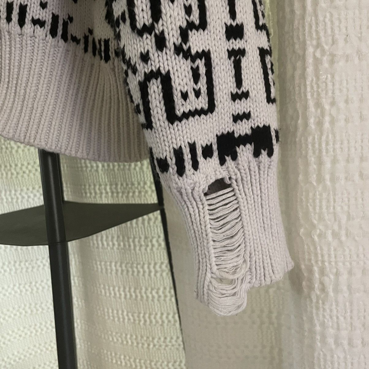Rhude Rhude Cream Double Knit Cotton Cashmere Bandana Sweater Size US S / EU 44-46 / 1 - 5 Thumbnail